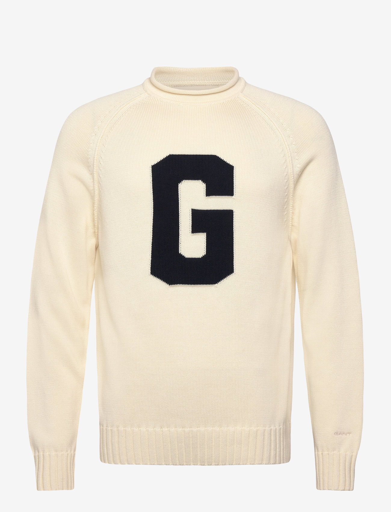 Gant - INTARSIA G C-NECK - pyöreäaukkoiset - cream - 0