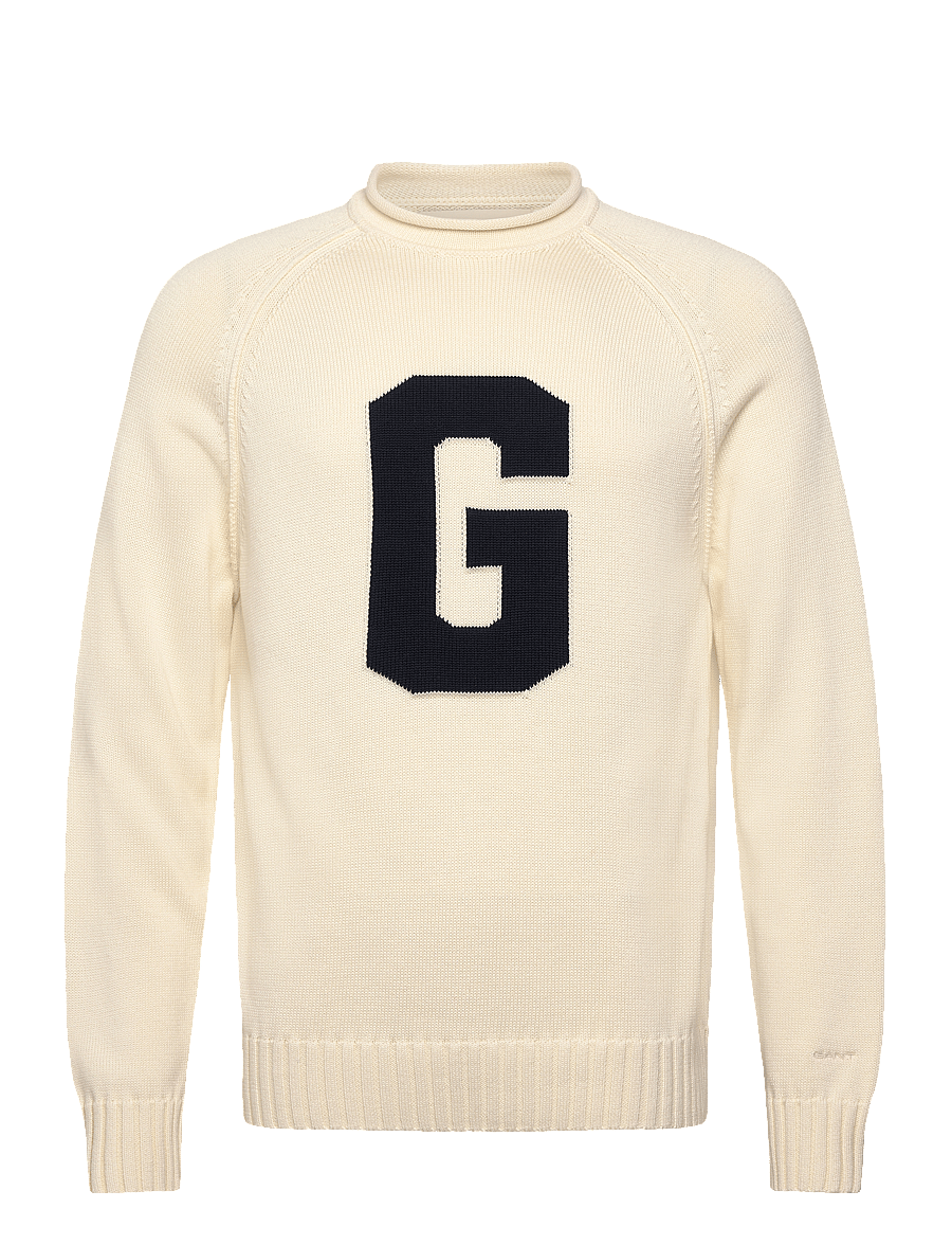 Gant - INTARSIA G C-NECK - cream - 0