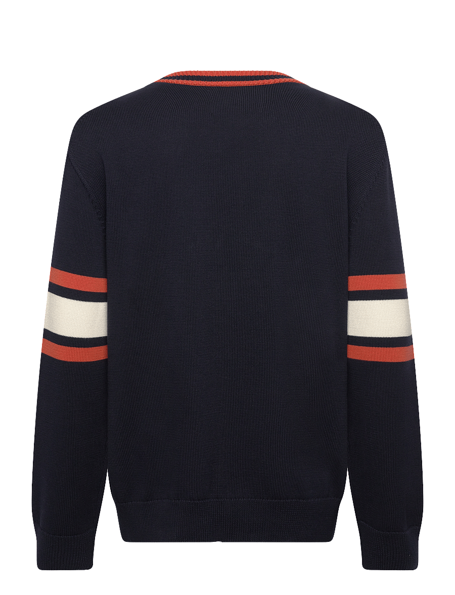 Gant - G-BADGE CARDIGAN - gilets - evening blue - 2