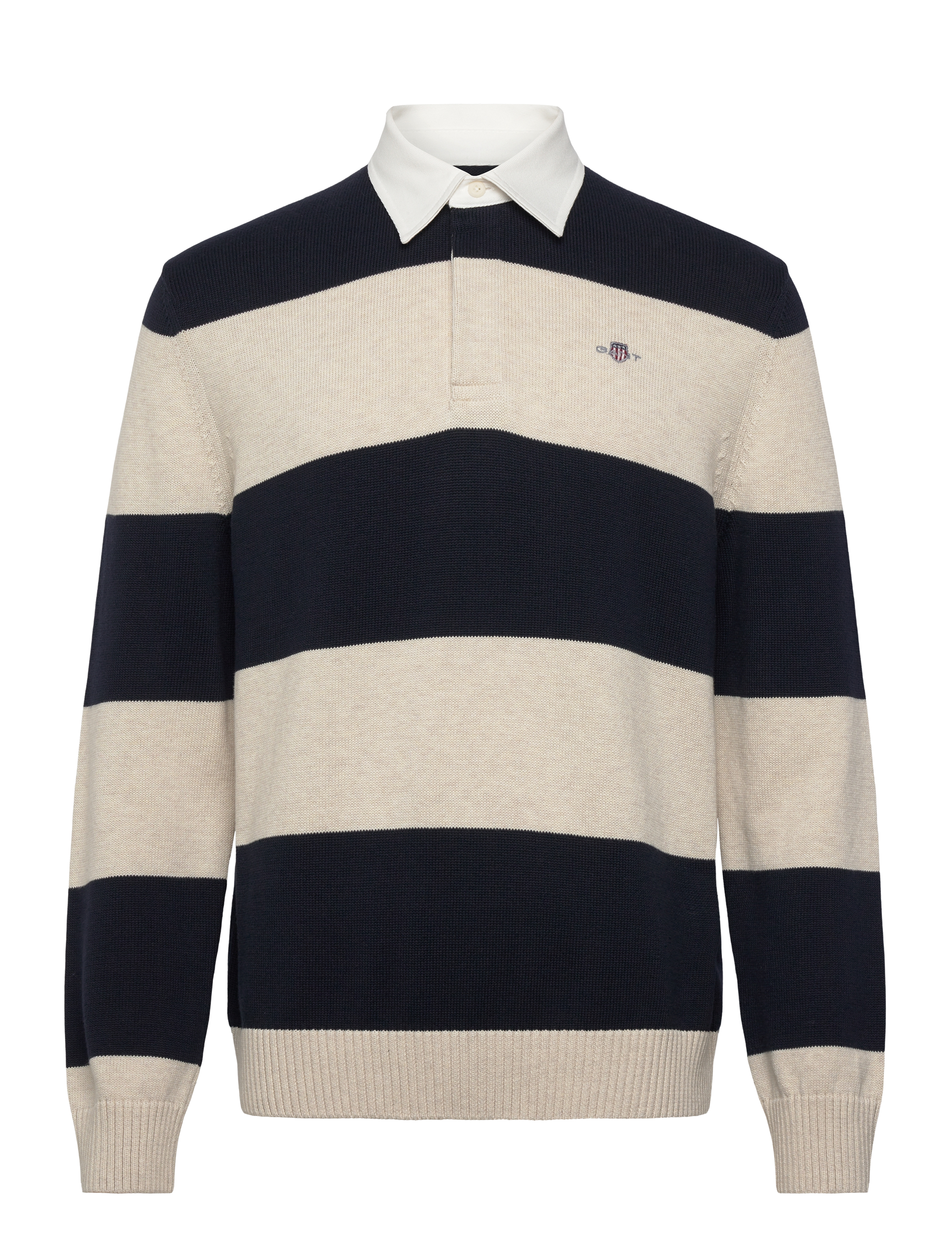 Gant BARSTRIPED POLO - Strik - EVENING BLUE / navy