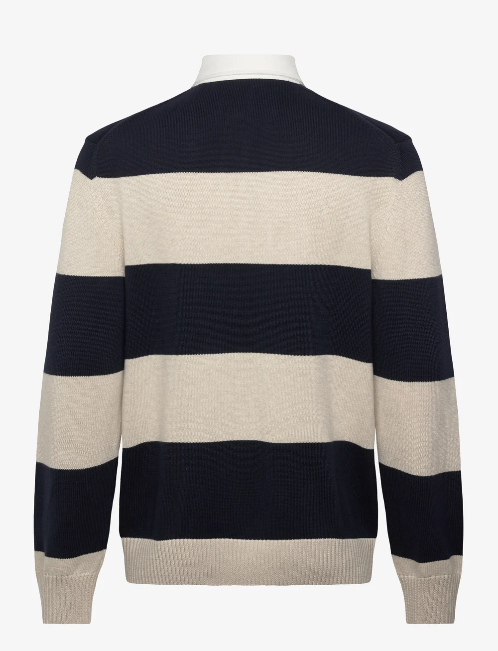 GANT - BARSTRIPED POLO - gestrickte polohemden - evening blue - 2