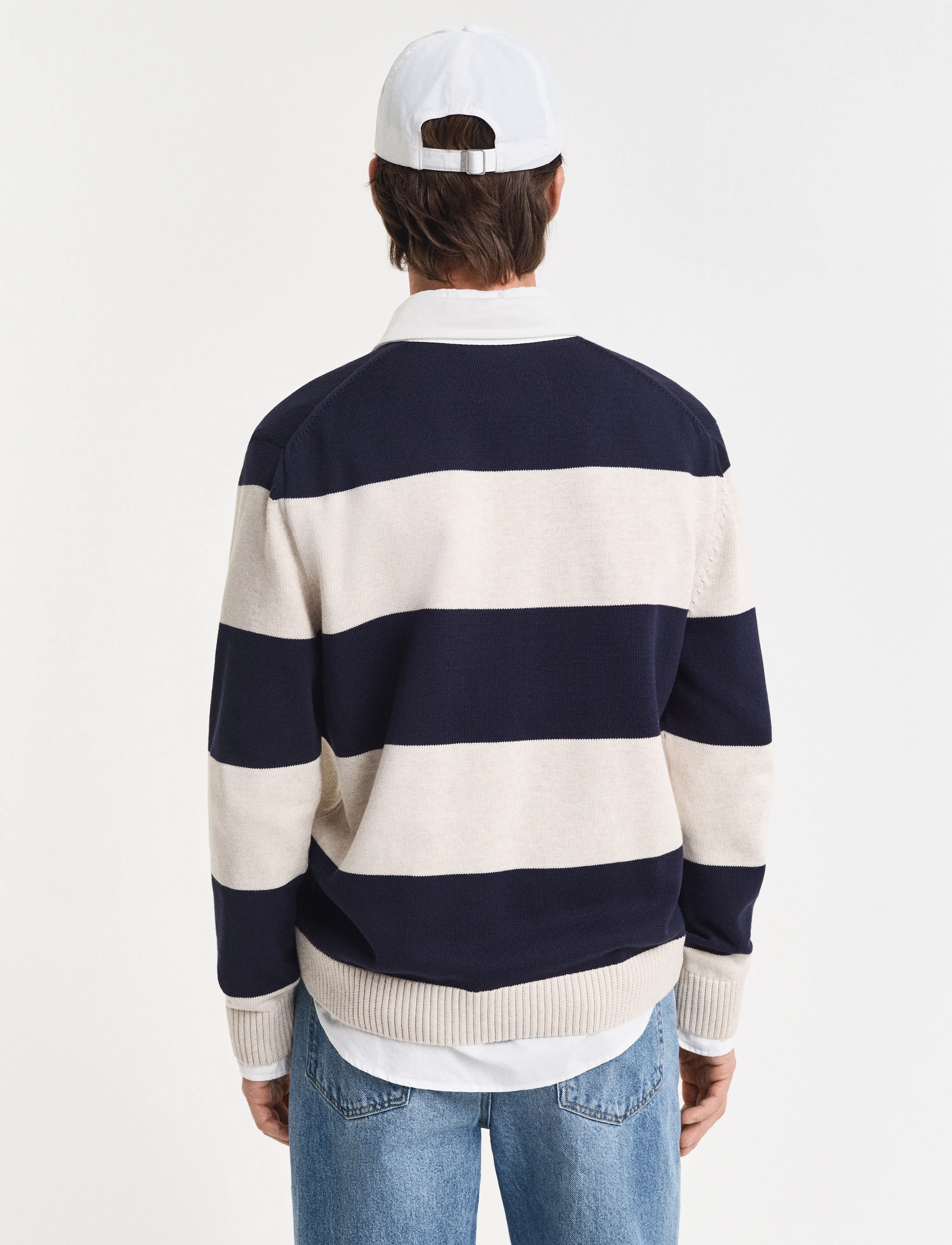 Gant - BARSTRIPED POLO - evening blue - 3
