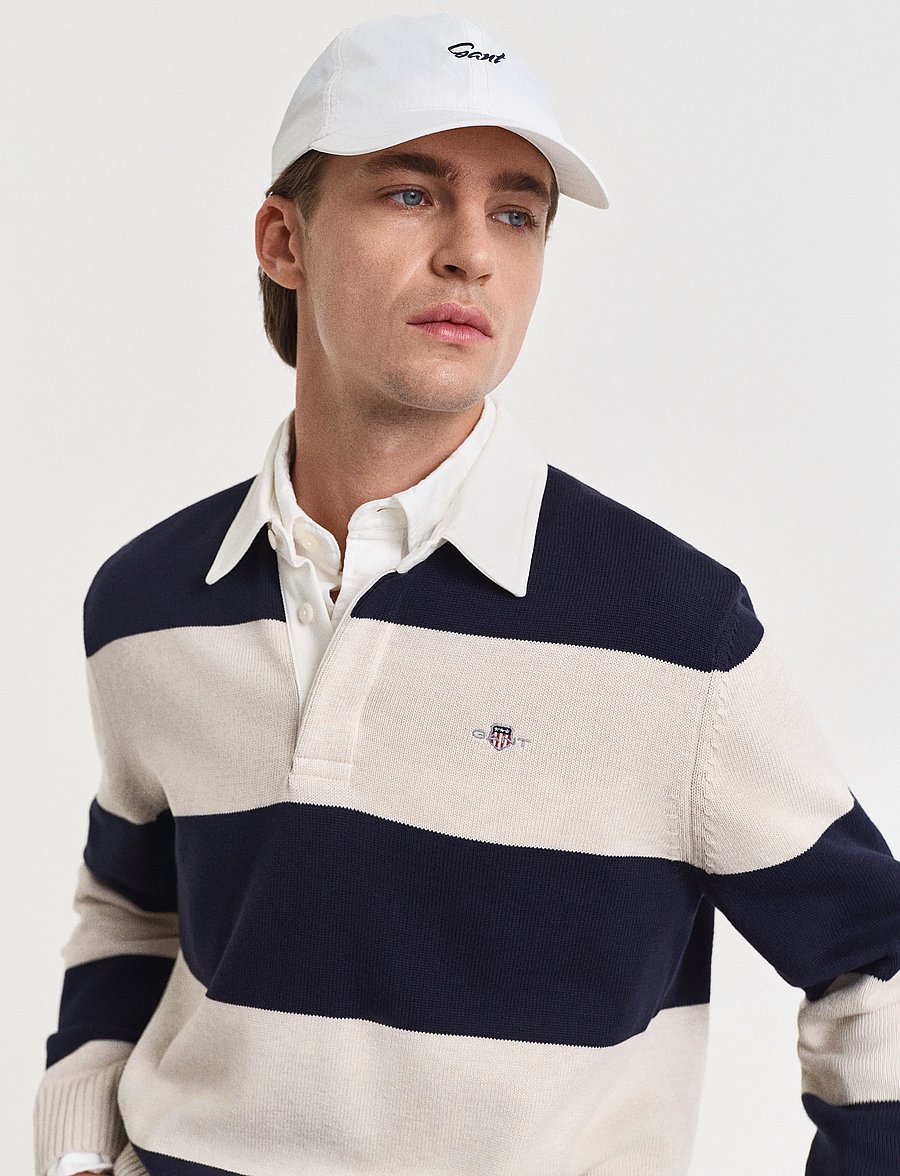 Gant - BARSTRIPED POLO - evening blue - 4