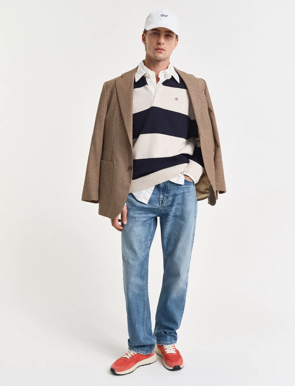 GANT - BARSTRIPED POLO - gestrickte polohemden - evening blue - 5