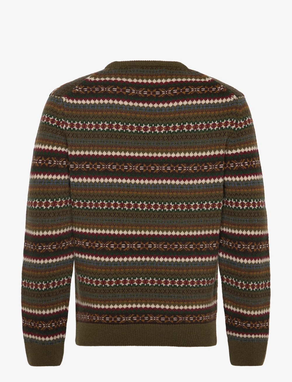 GANT - FAIR ISLE C-NECK - rund hals - country green - 2