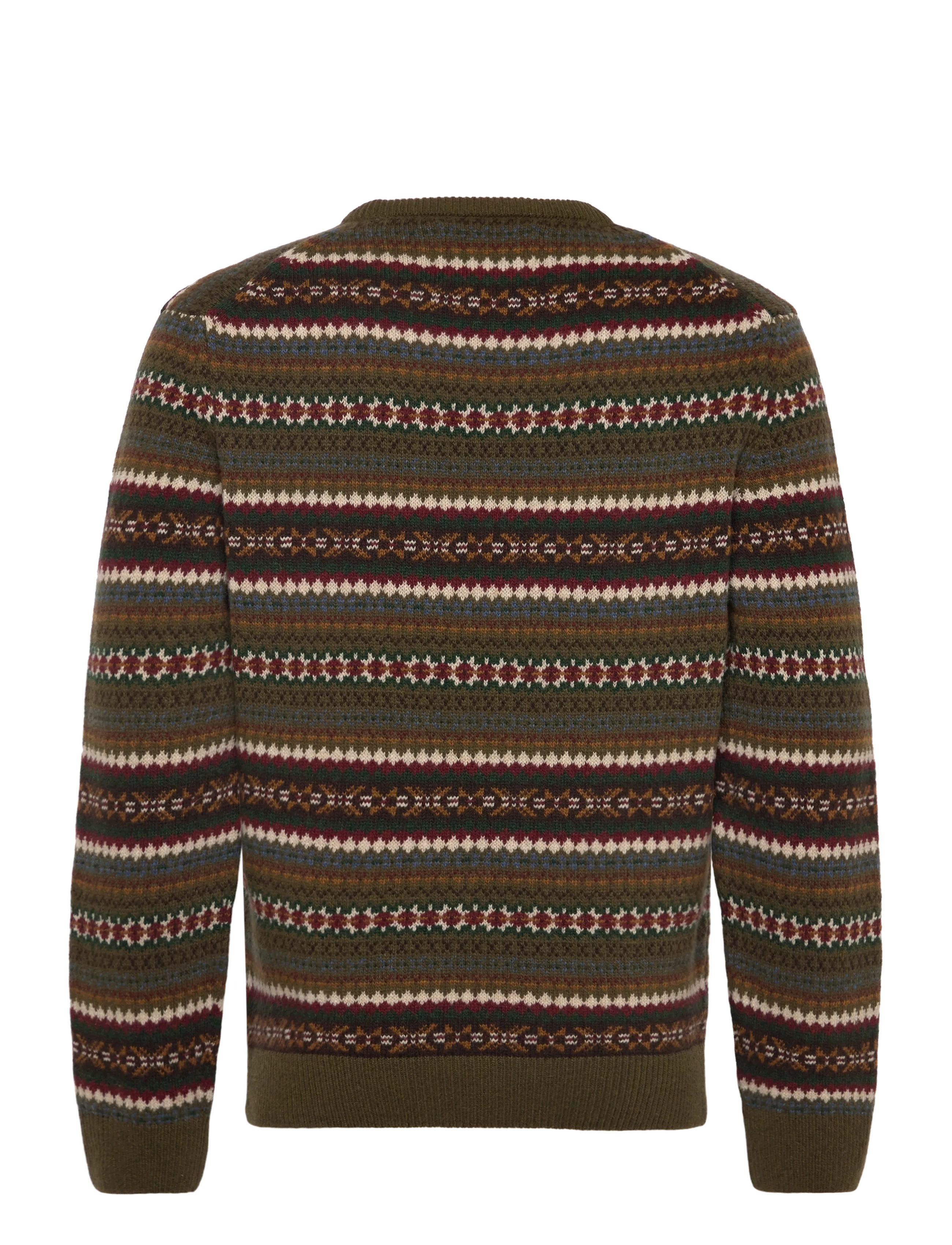 Gant - FAIR ISLE C-NECK - country green - 2