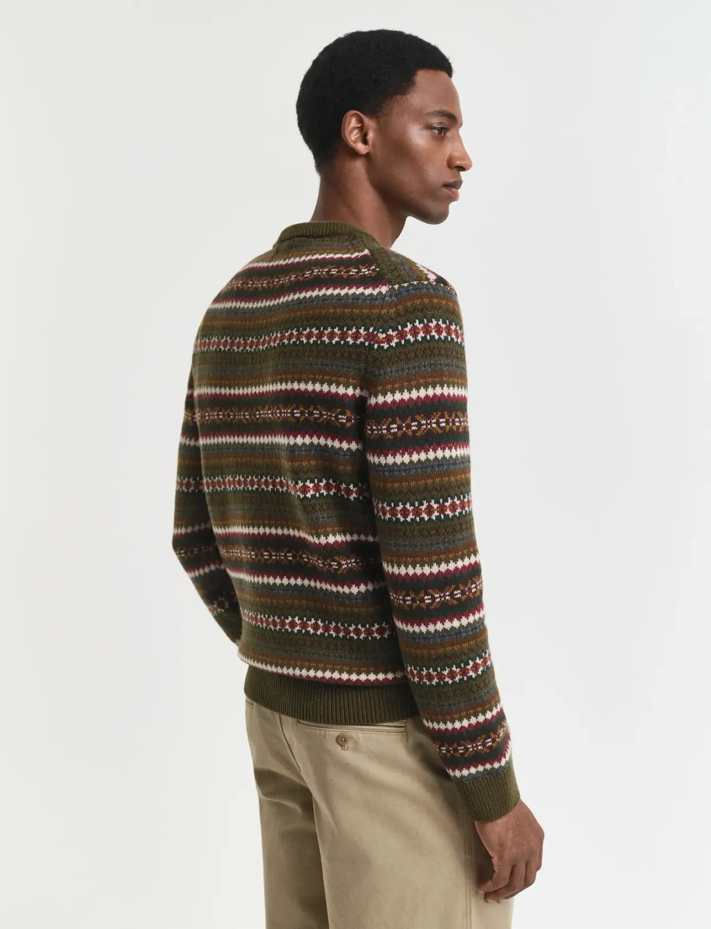 Gant - FAIR ISLE C-NECK - country green - 3