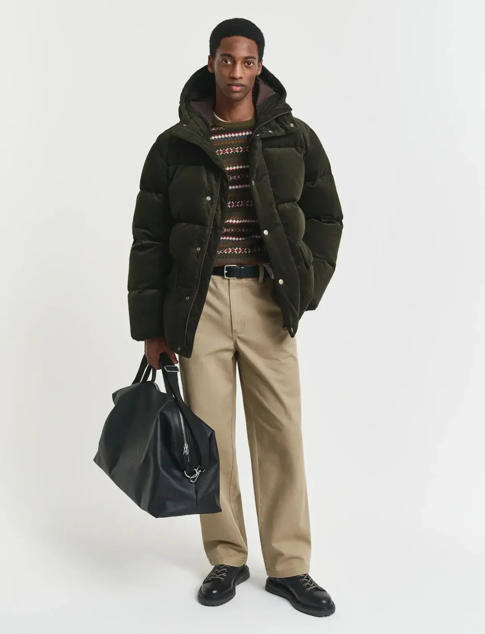 GANT - FAIR ISLE C-NECK - rund hals - country green - 5