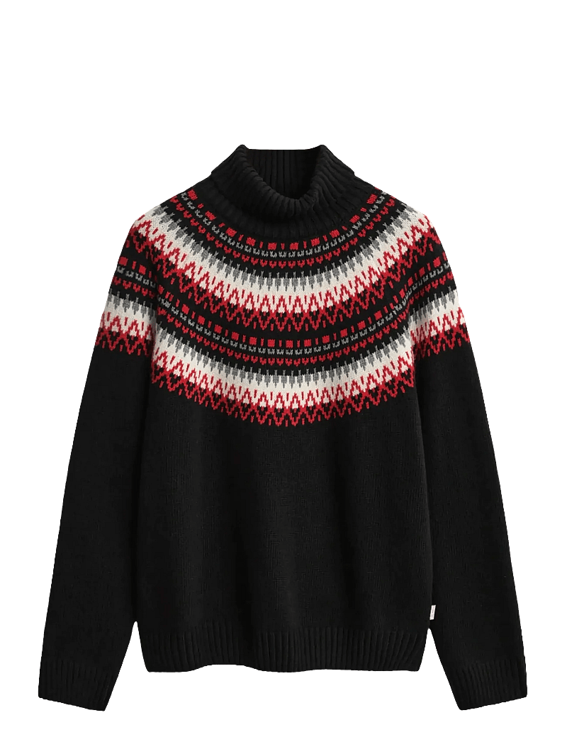 GANT - FAIR ISLE TURTLENECK - rollkragen - black - 1