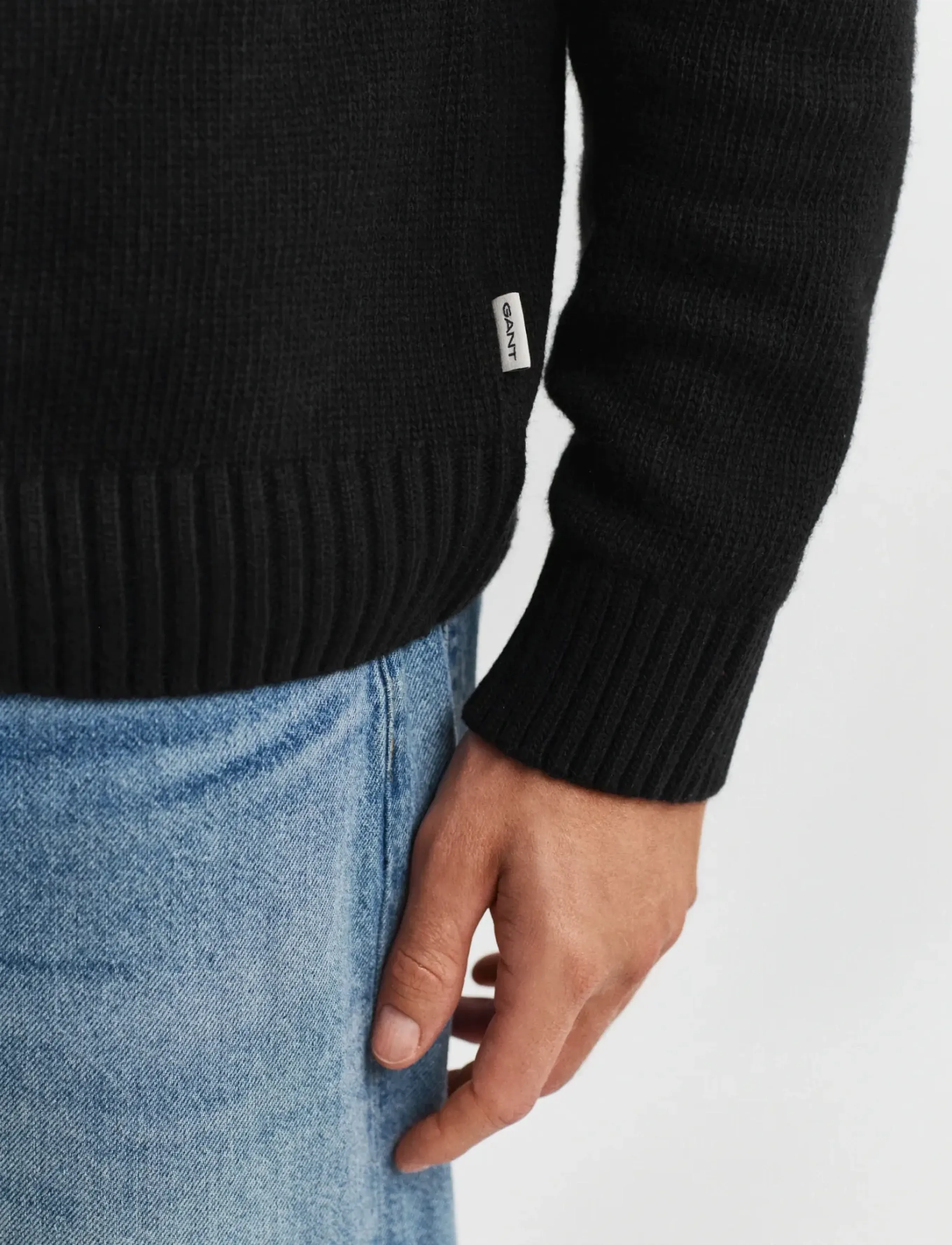 Gant - FAIR ISLE TURTLENECK - pologenser - black - 3
