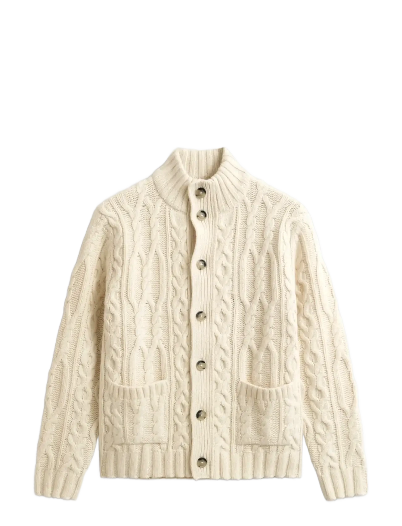 Gant CABLE CARDIGAN - Cardigans - CREAM / cream