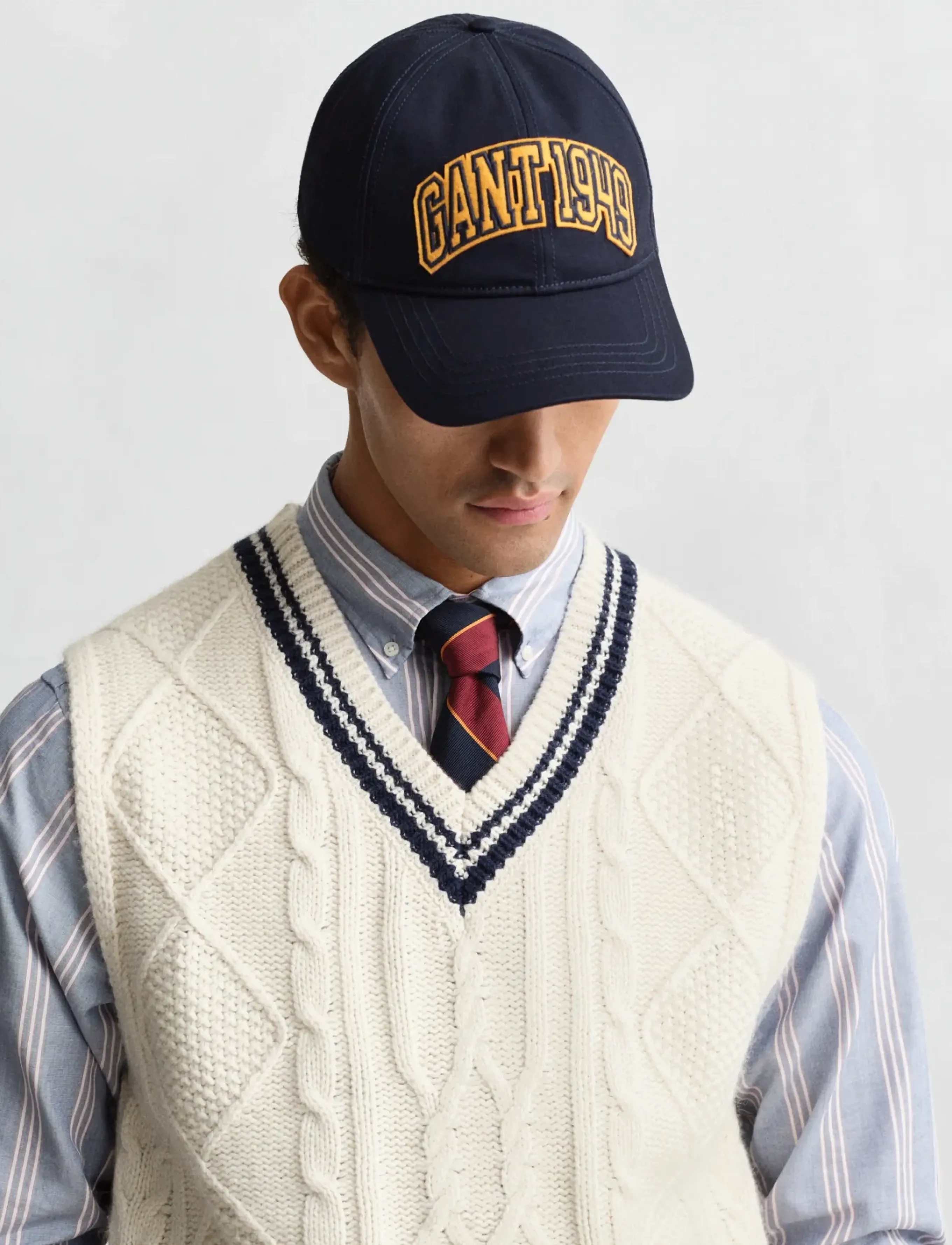 Gant - CABLE VEST - strickmode - cream - 3