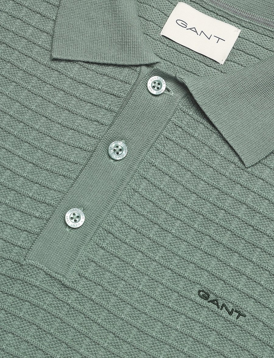 Gant - COTTON TEXTURE POLO - kootud polosärgid - surplus mint - 2