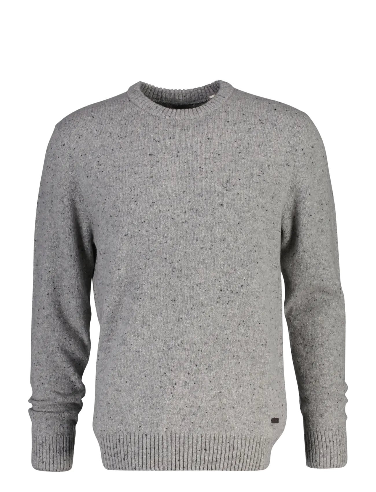 Gant WOOL BLEND NEPS C-NECK - Shoppa efter tillfälle - GREY MELANGE / grey