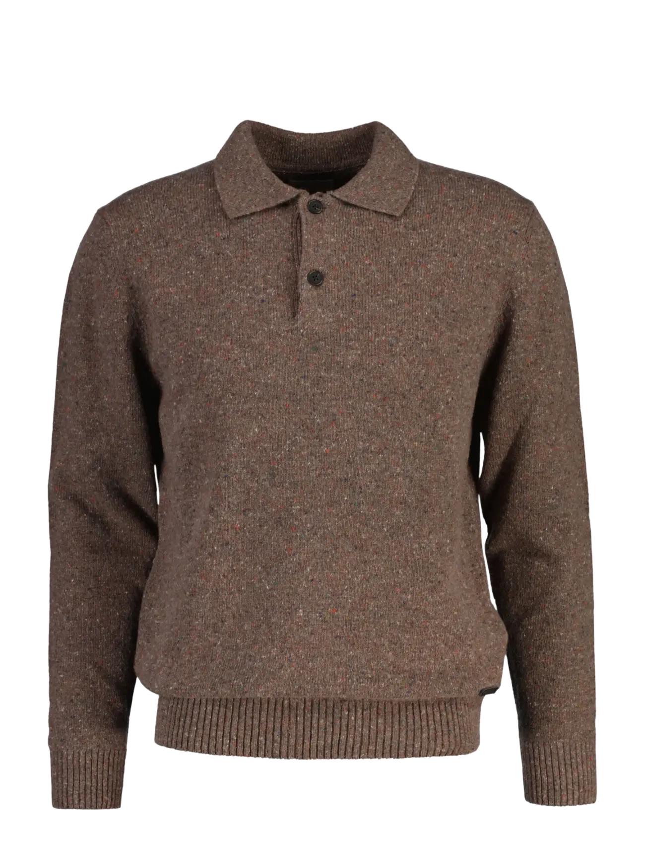Gant - WOOL BLEND NEPS POLO - faded taupe - 1