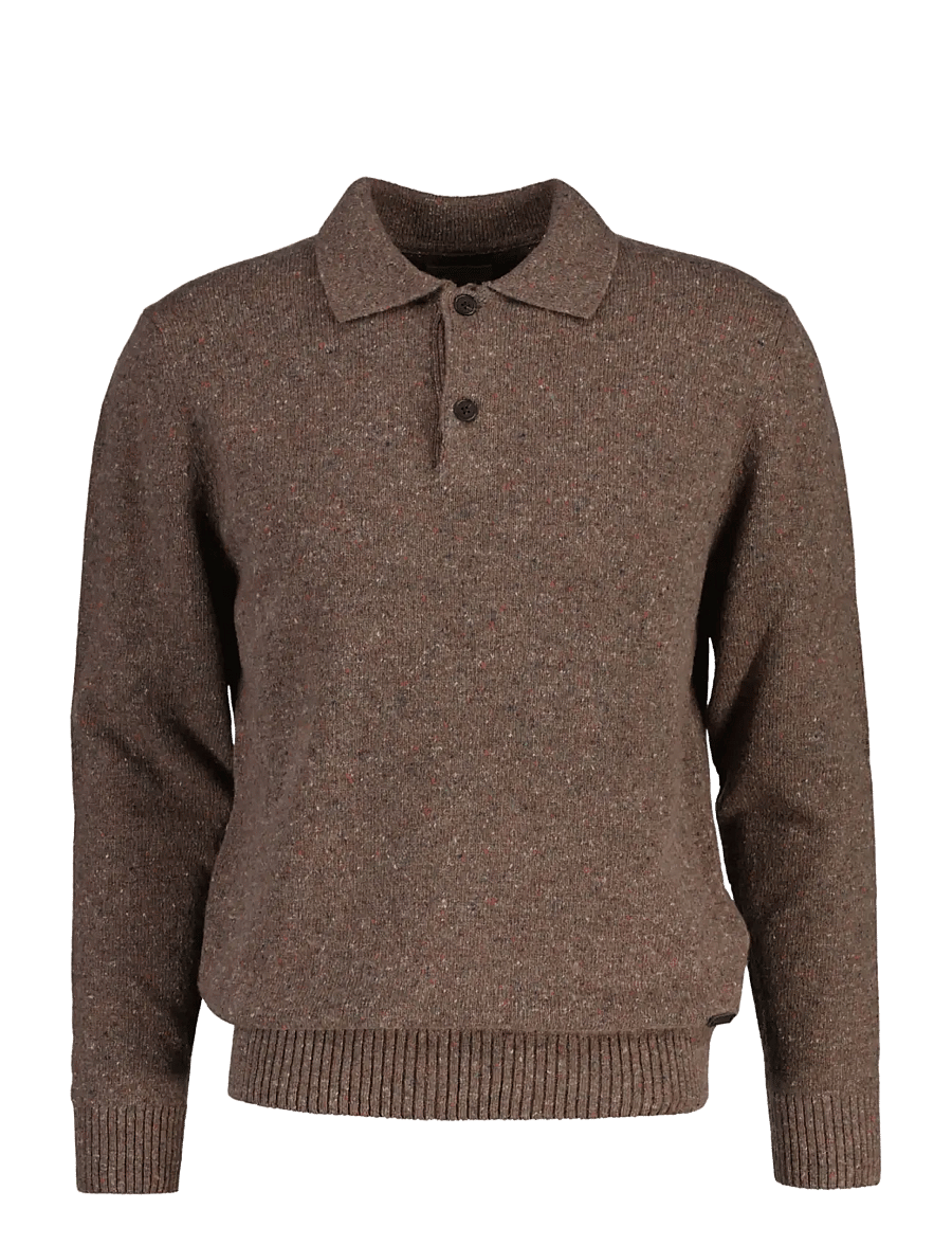 Gant - WOOL BLEND NEPS POLO - faded taupe - 1
