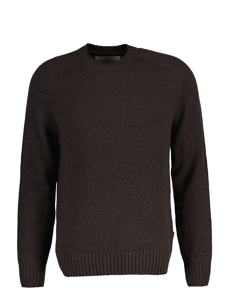 Gant - WOOL BLEND MOULINE C-NECK - rundhals - evening blue - 0