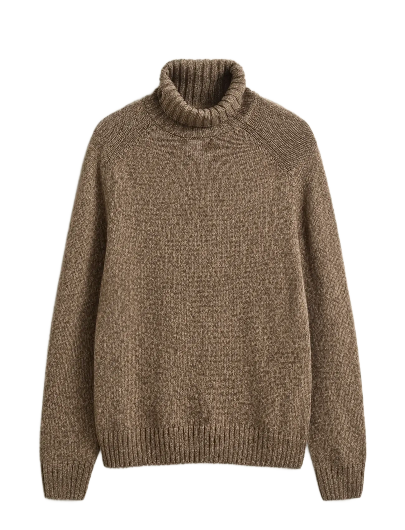 Gant WOOL BLEND MOULINE TURTLENECK - Osta olukorra järgi - FADED TAUPE / brown