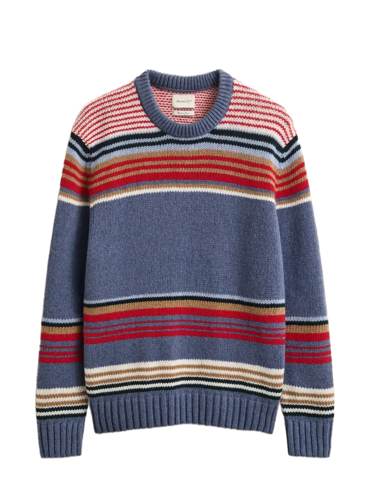 Gant MULTI STRIPED C-NECK - Rundhalsad - MULTICOLOR / blue