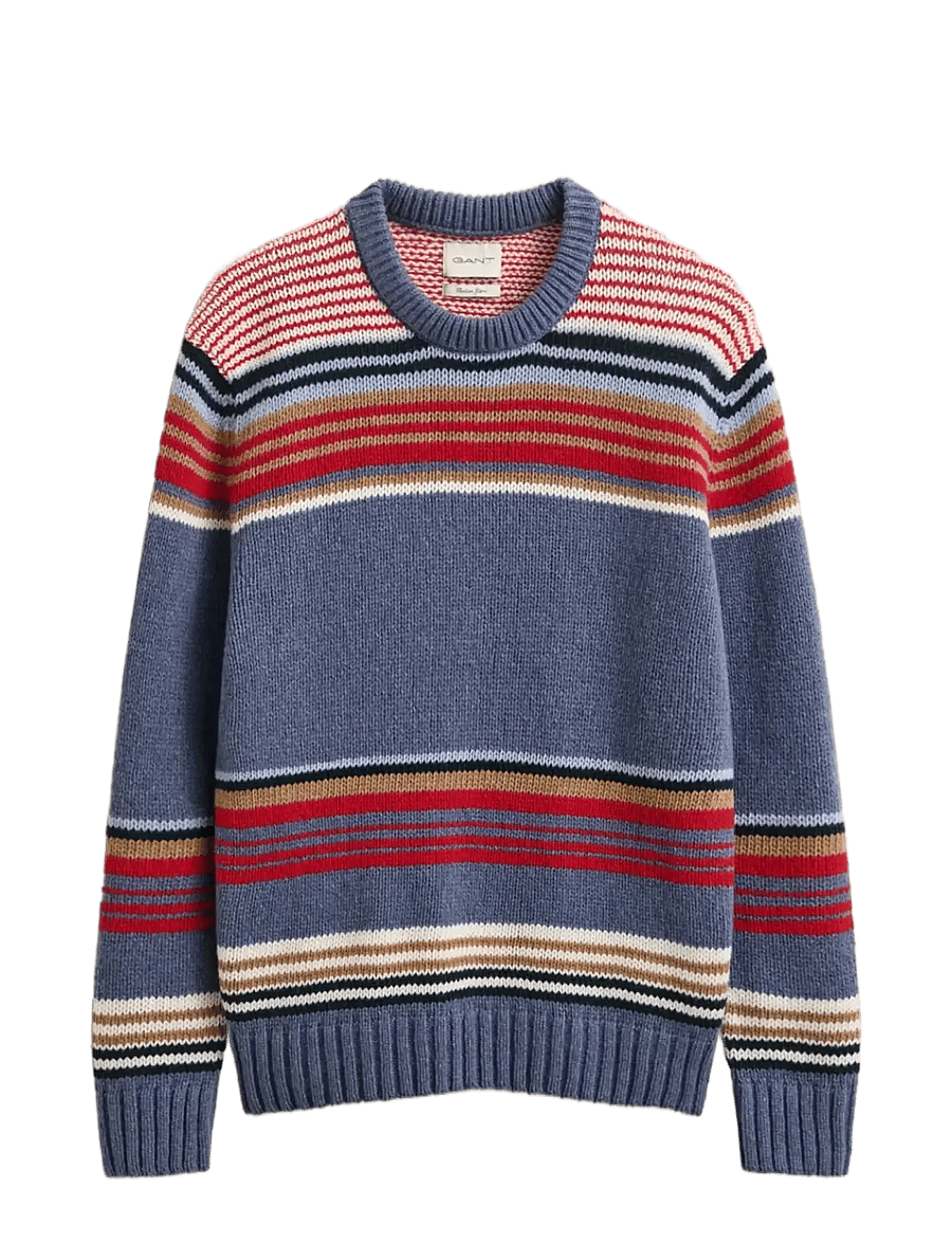 Gant - MULTI STRIPED C-NECK - rundhals - multicolor - 1