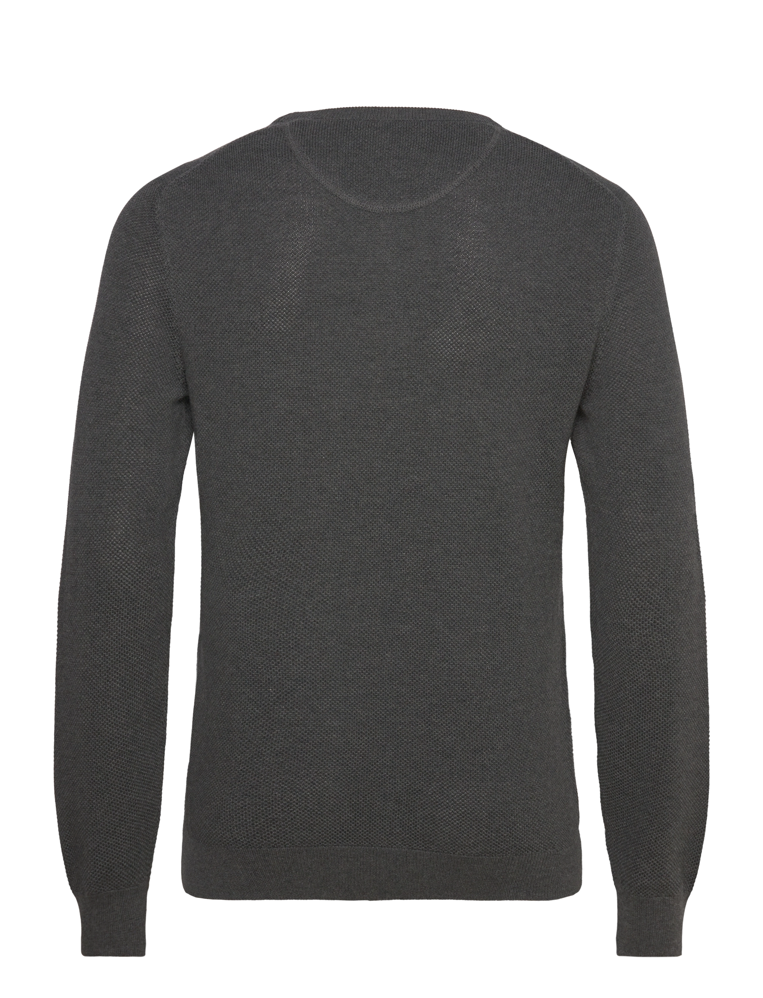Gant - COTTON PIQUE C-NECK - rundhals - antracit melange - 1