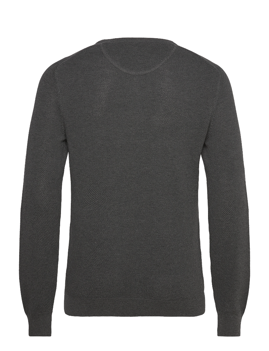 Gant - COTTON PIQUE C-NECK - rundhals - antracit melange - 1