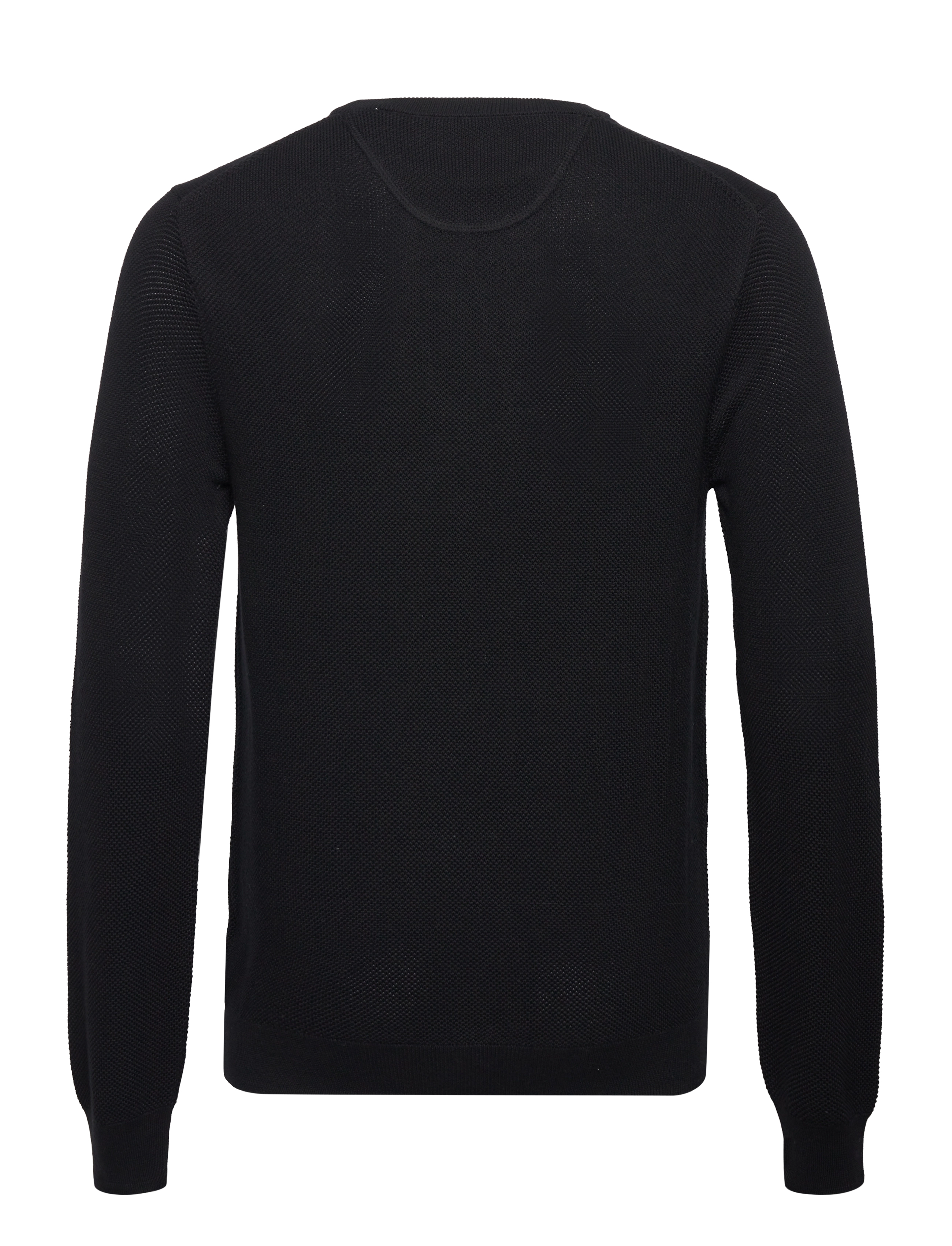 Gant - COTTON PIQUE C-NECK - rund hals - black - 2