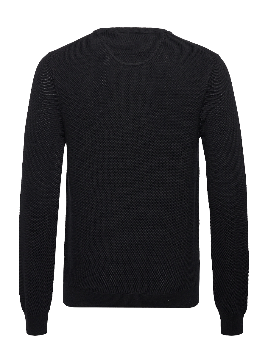 Gant - COTTON PIQUE C-NECK - rundhals - black - 2