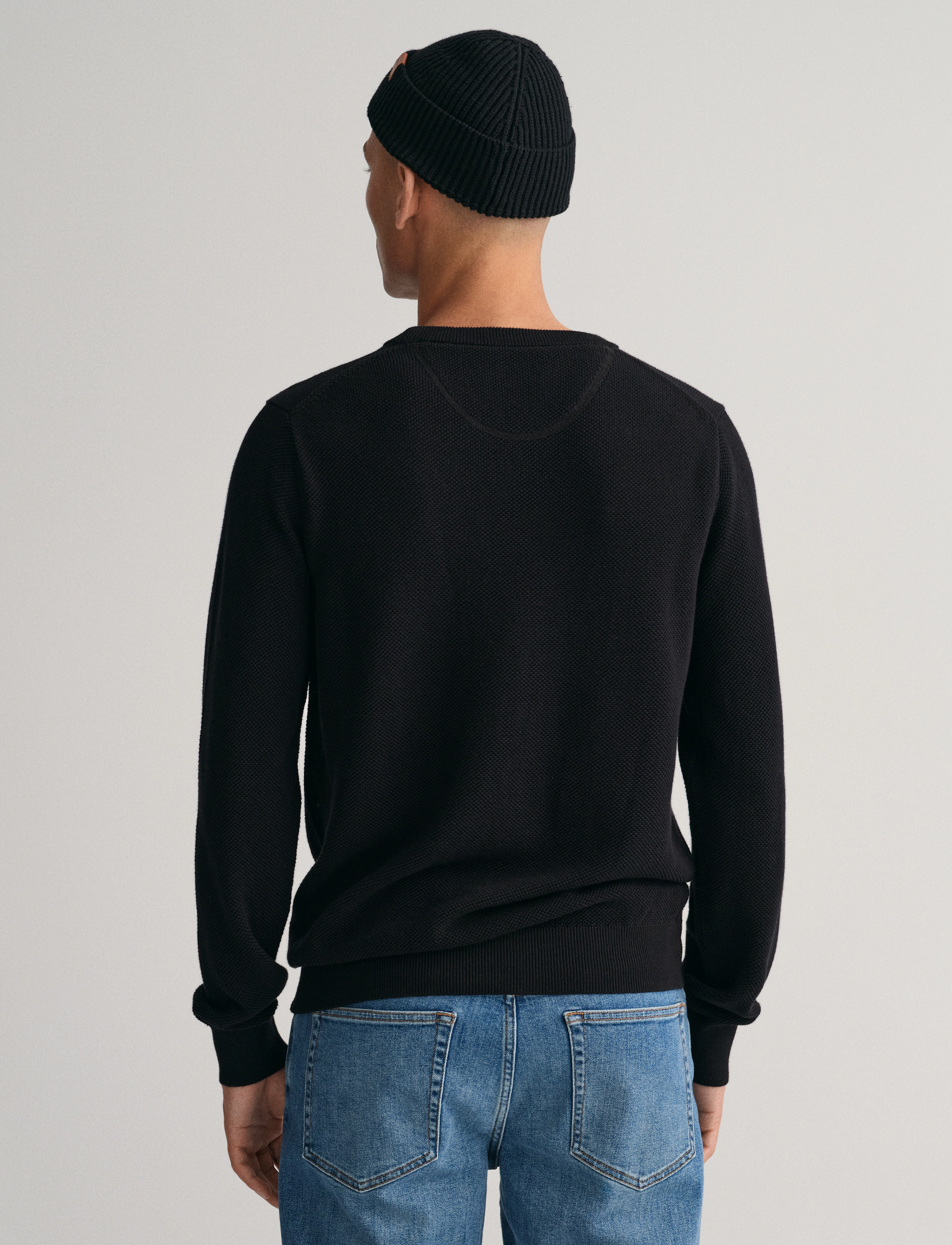 Cotton Pique C-Neck 2
