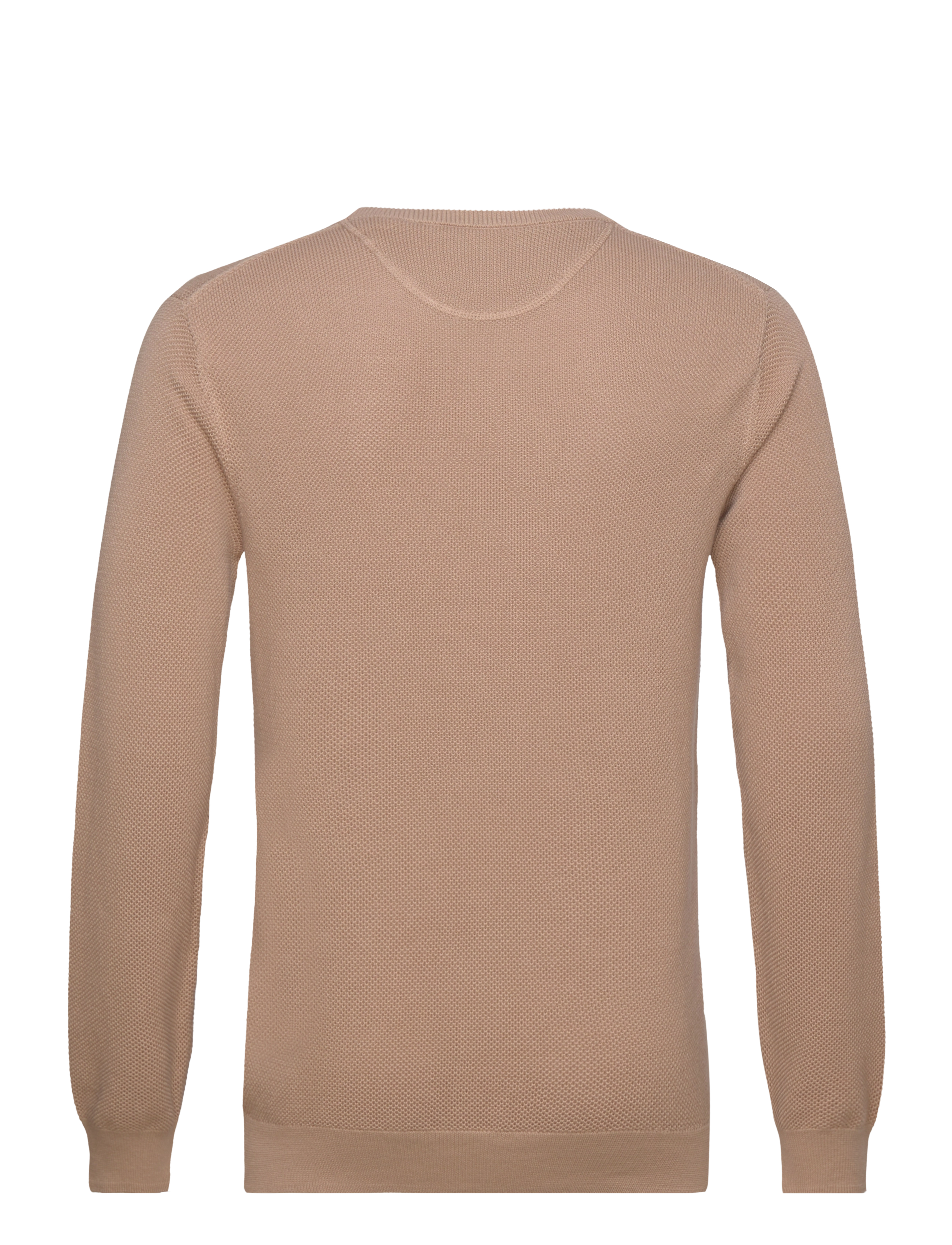 Gant - COTTON PIQUE C-NECK - rund hals - dark khaki - 2
