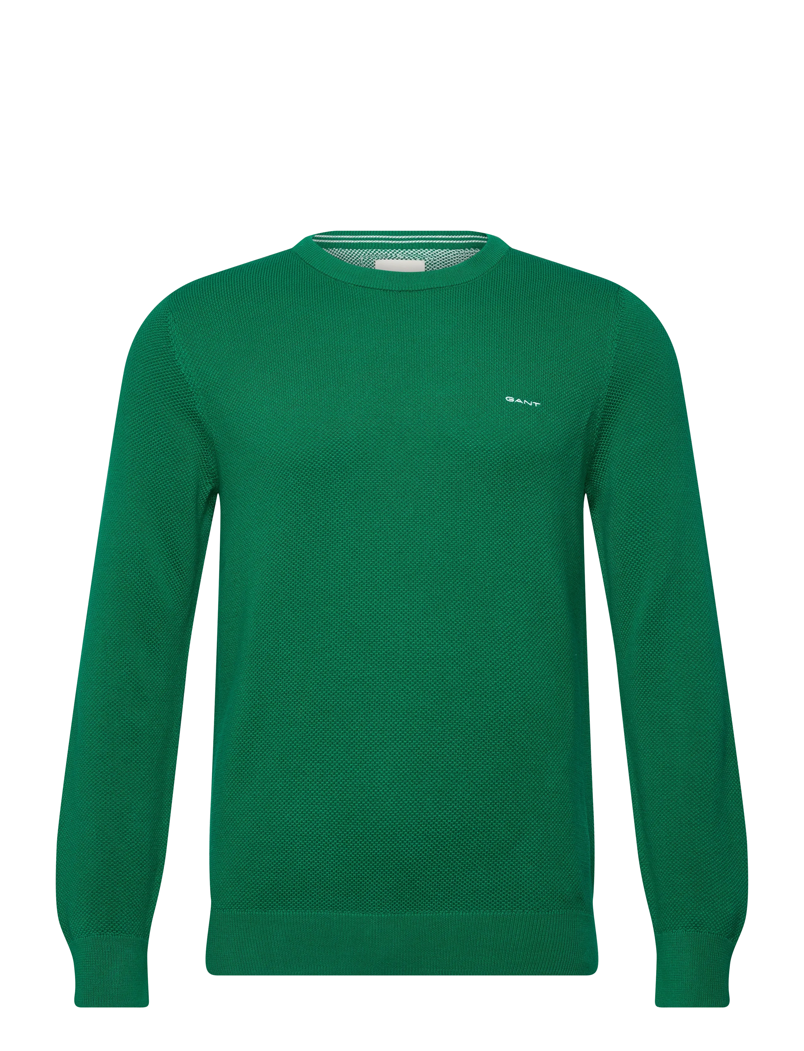 Gant COTTON PIQUE C-NECK - Gant - DEEP GREEN / green