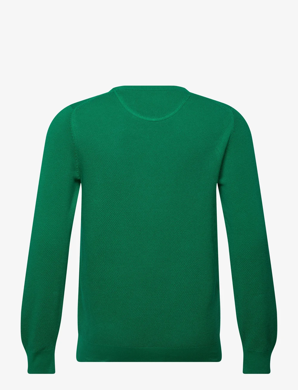 GANT - COTTON PIQUE C-NECK - knitted round necks - deep green - 1