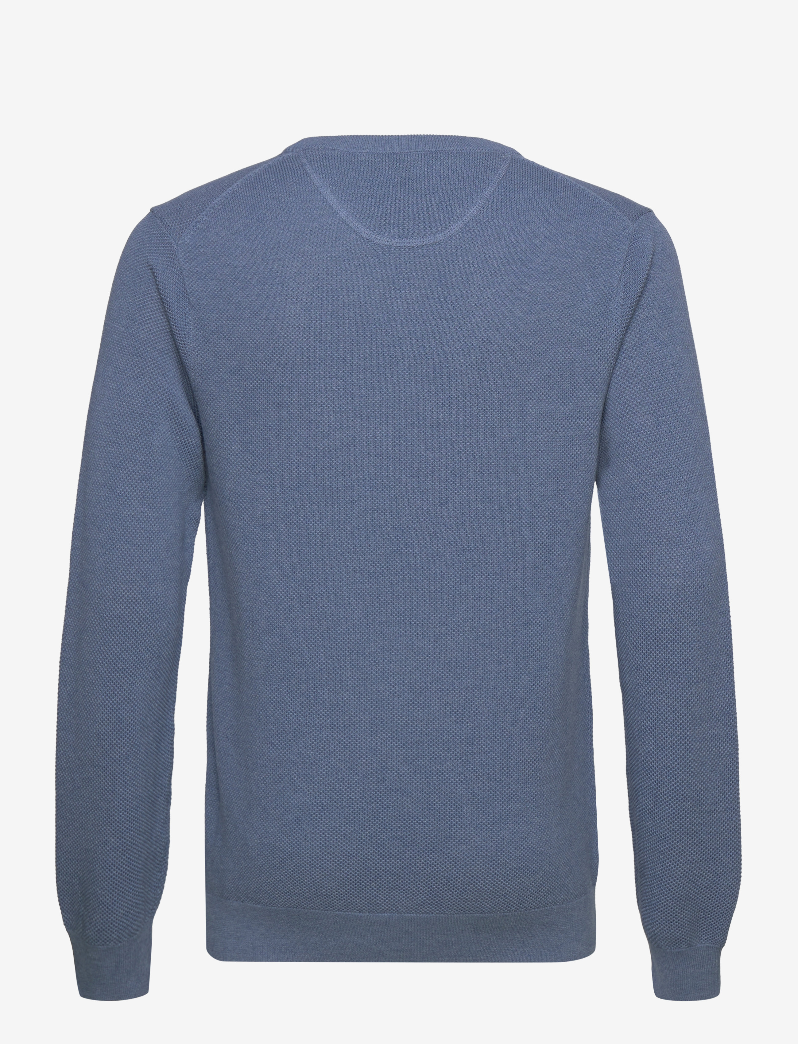Gant - COTTON PIQUE C-NECK - pyöreäaukkoiset - denim blue melange - 2