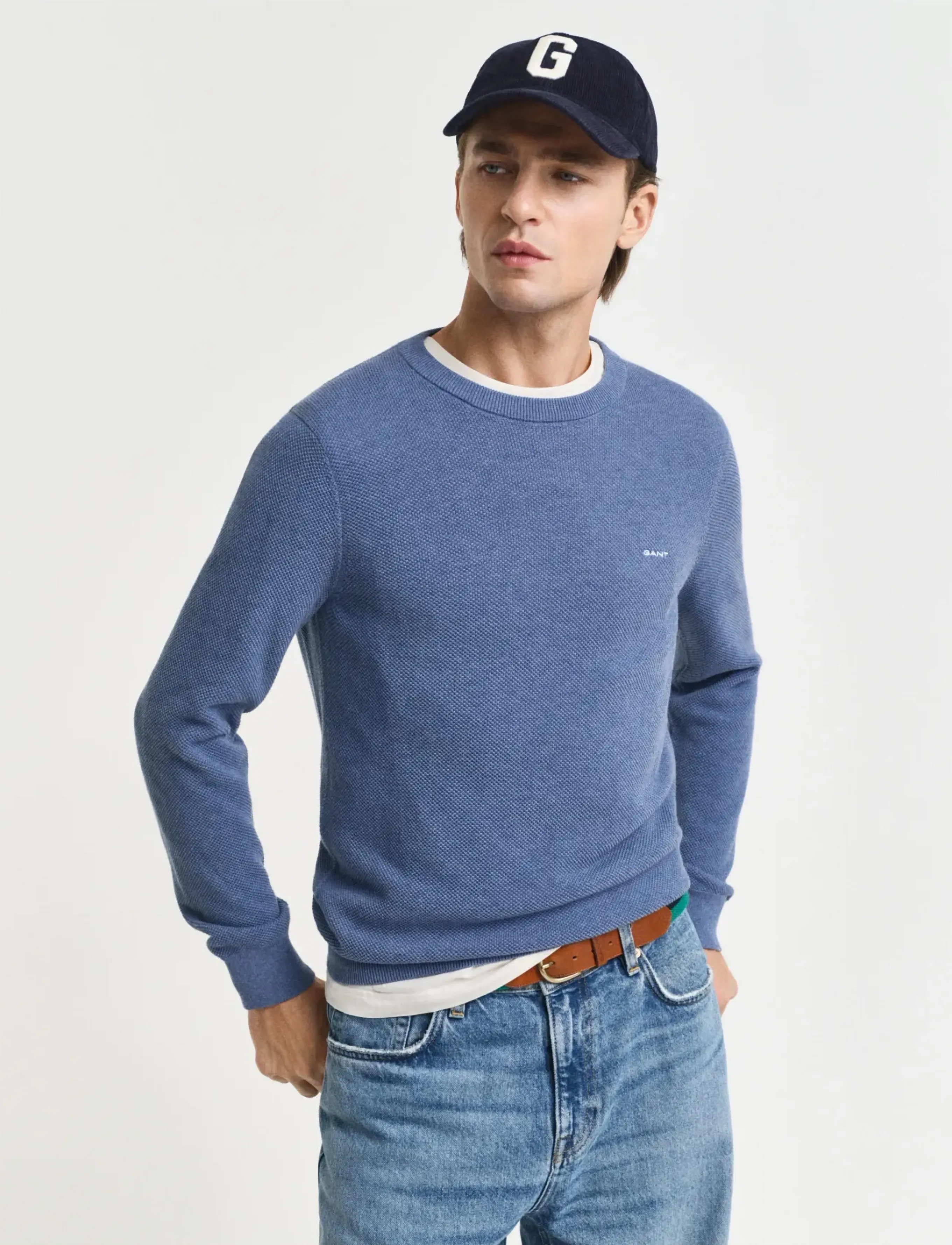 Cotton Pique C-Neck 5