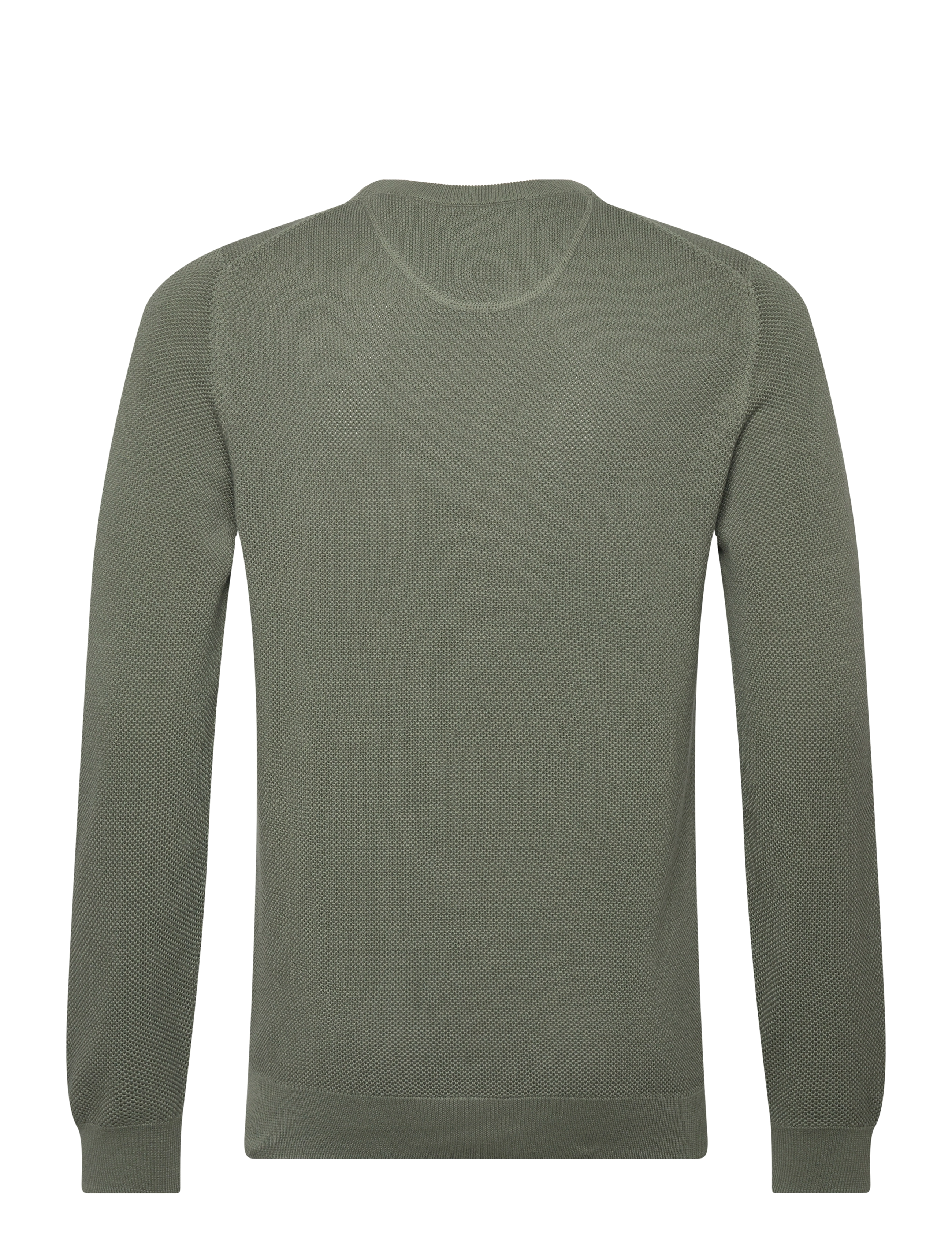 Gant - COTTON PIQUE C-NECK - basic-strickmode - dry green - 1