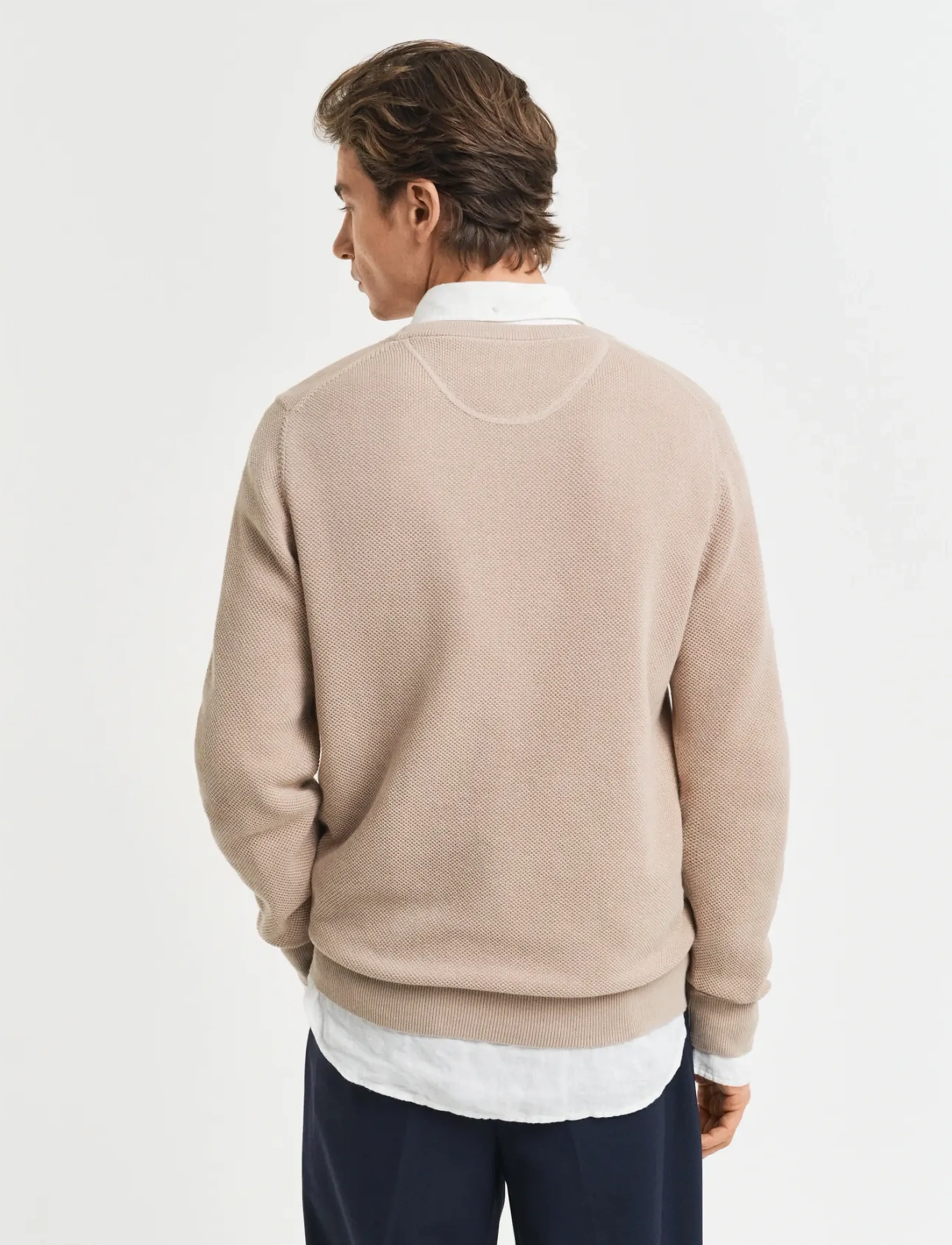 Gant - COTTON PIQUE C-NECK - rundhals - dry sand - 2