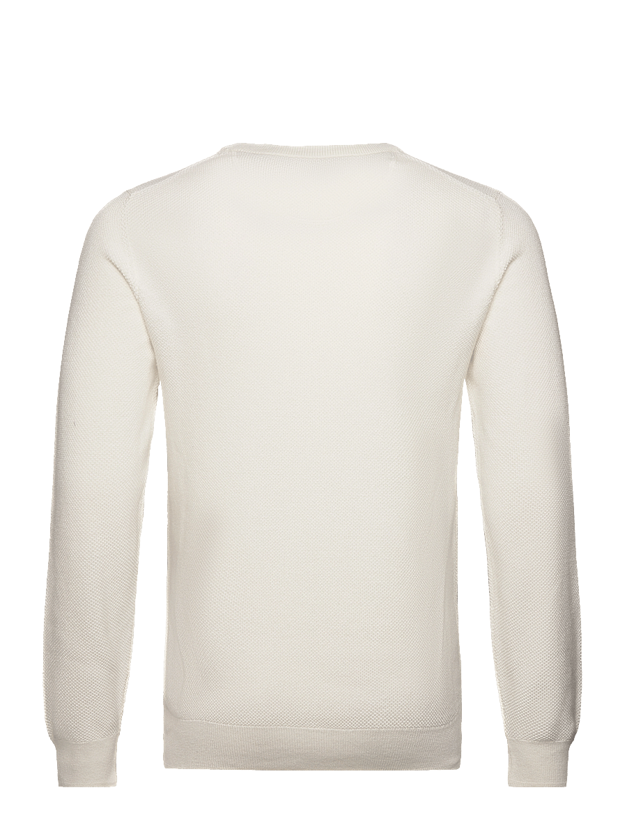 Gant - COTTON PIQUE C-NECK - pulls col rond - eggshell - 1