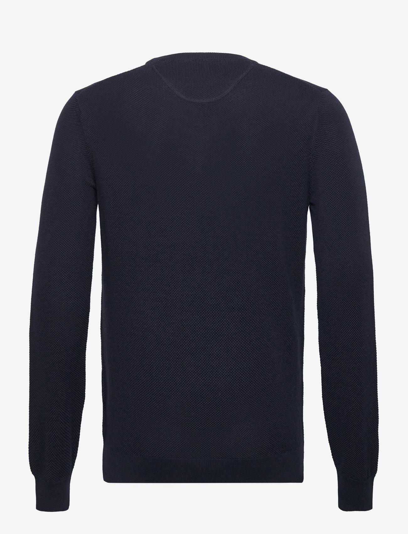 GANT - COTTON PIQUE C-NECK - rundhalsad - evening blue - 2