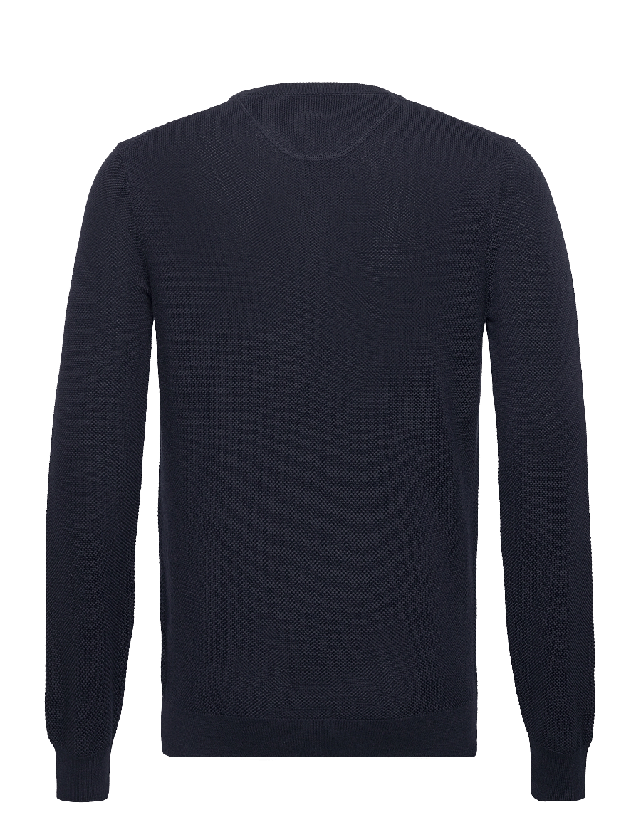 Gant - COTTON PIQUE C-NECK - rundhals - evening blue - 2