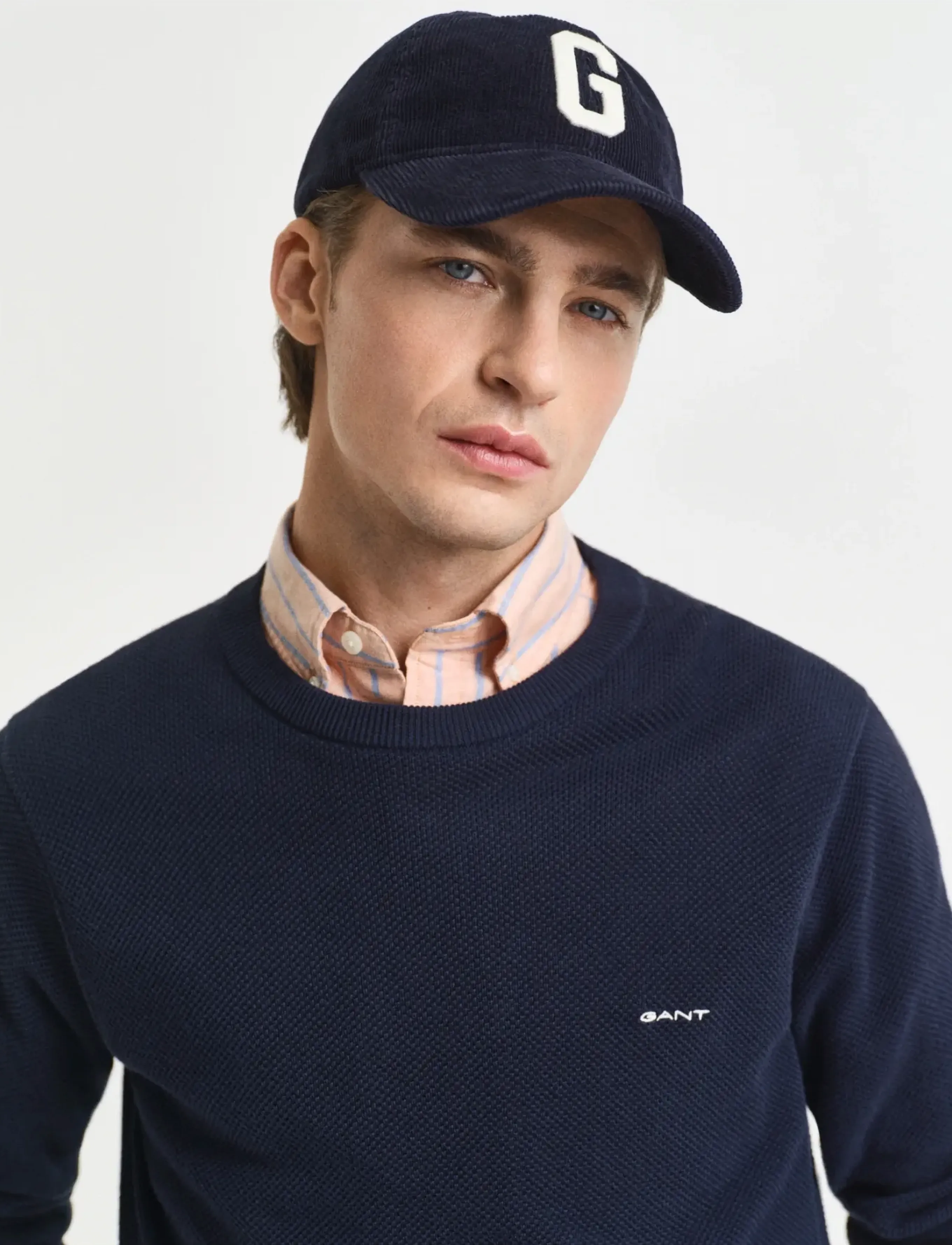 Gant - COTTON PIQUE C-NECK - rund hals - evening blue - 4
