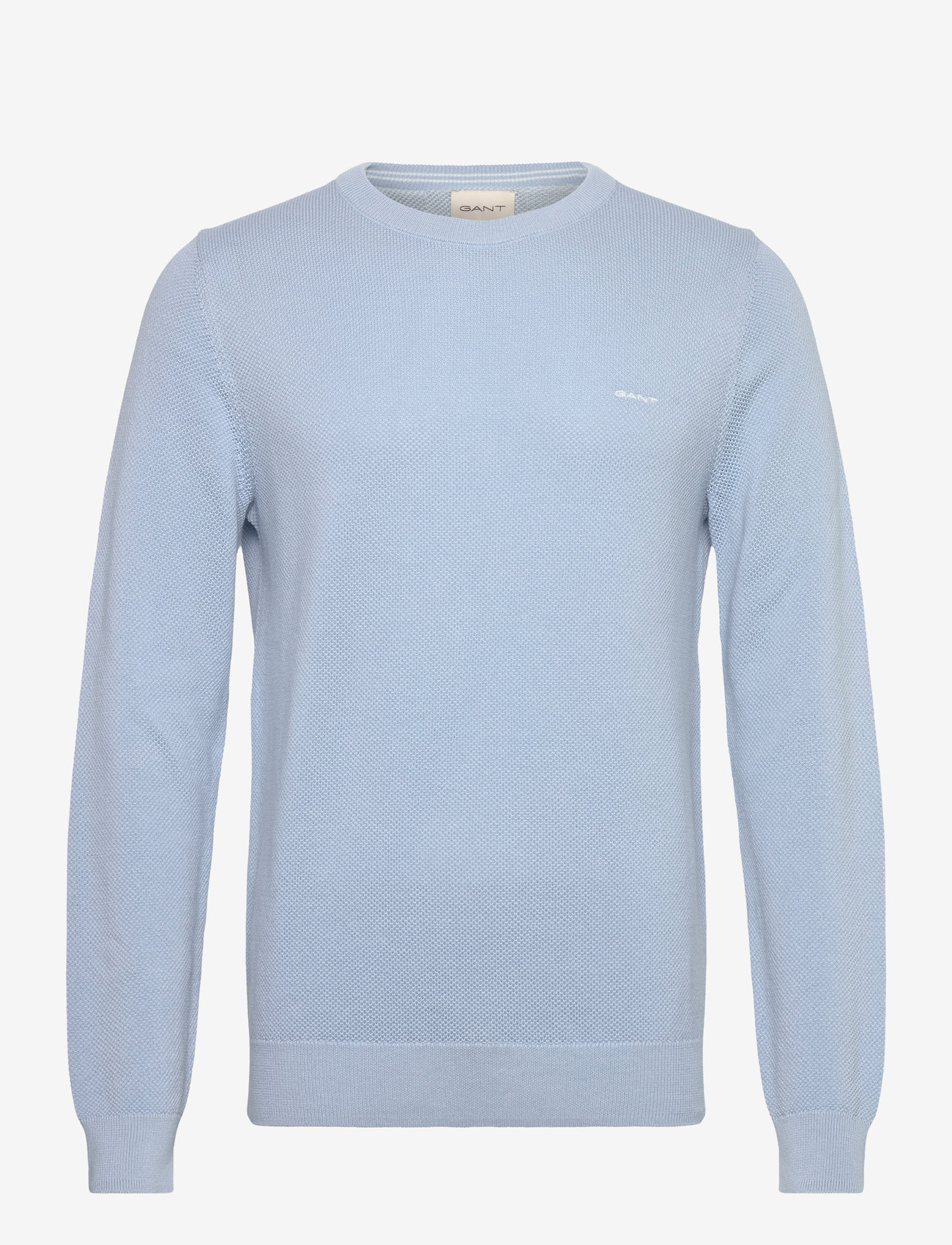 Gant - COTTON PIQUE C-NECK - rund hals - fresh blue - 1