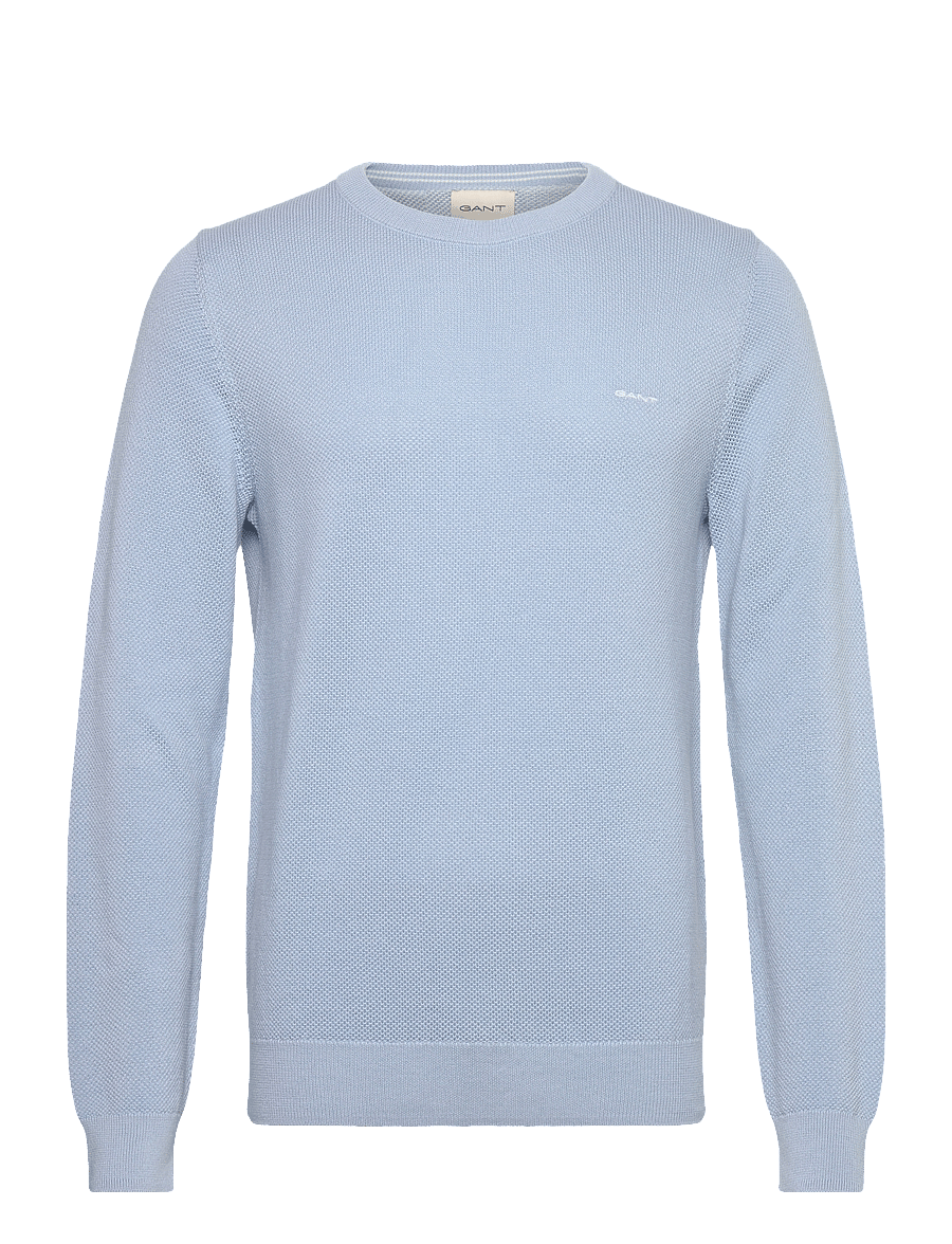 Gant - COTTON PIQUE C-NECK - rundhals - fresh blue - 1