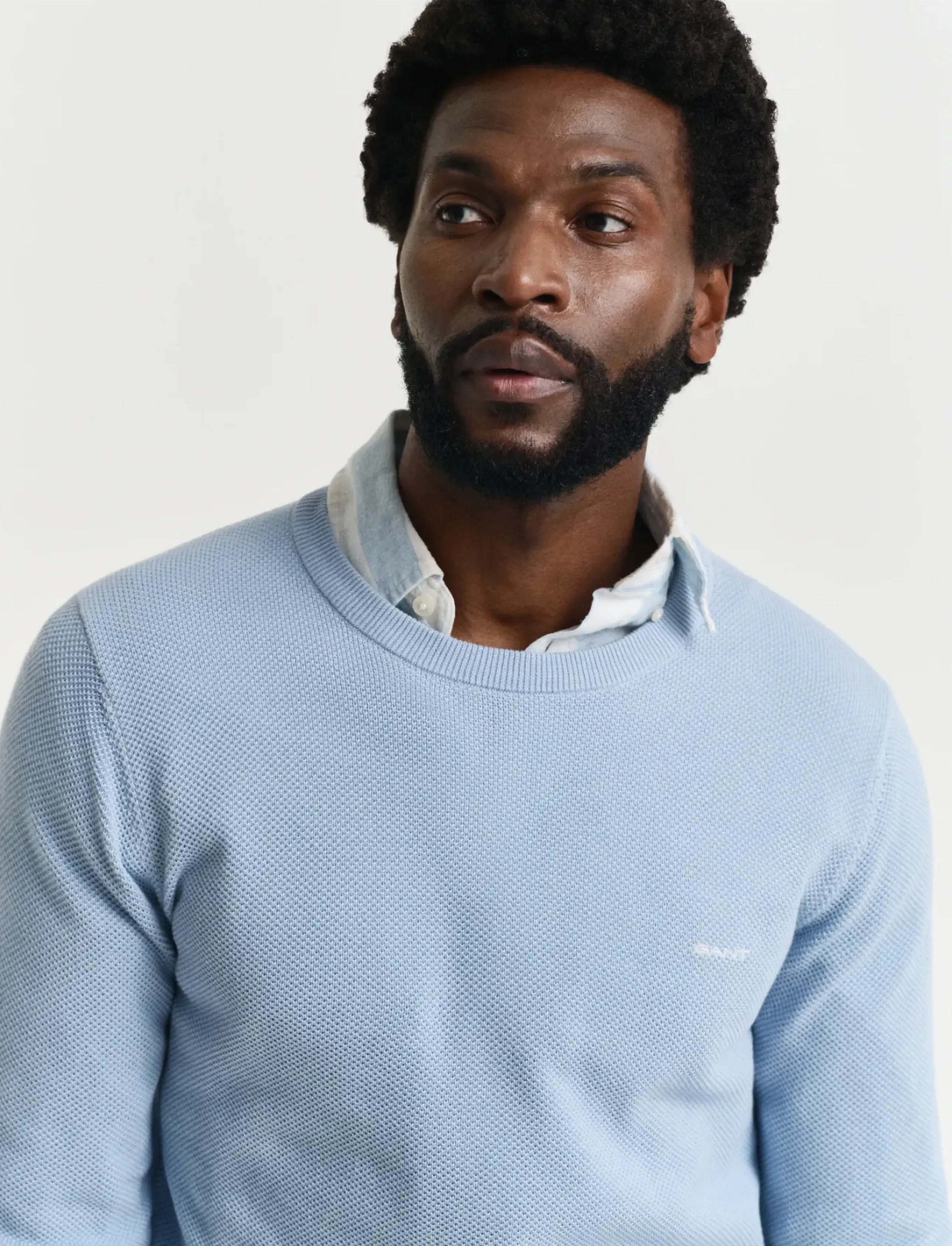 Gant - COTTON PIQUE C-NECK - rundhals - fresh blue - 4