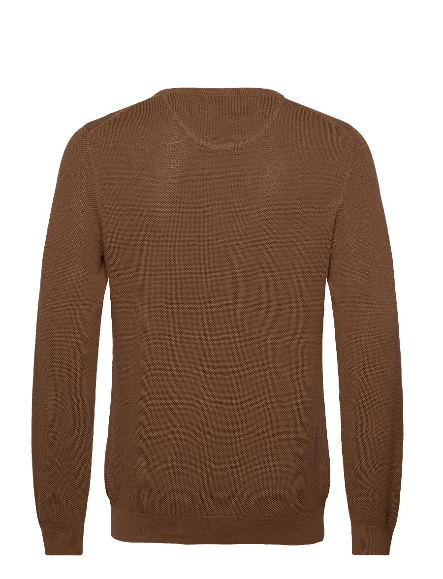 Gant - COTTON PIQUE C-NECK - rundhals - hazelnut melange - 2