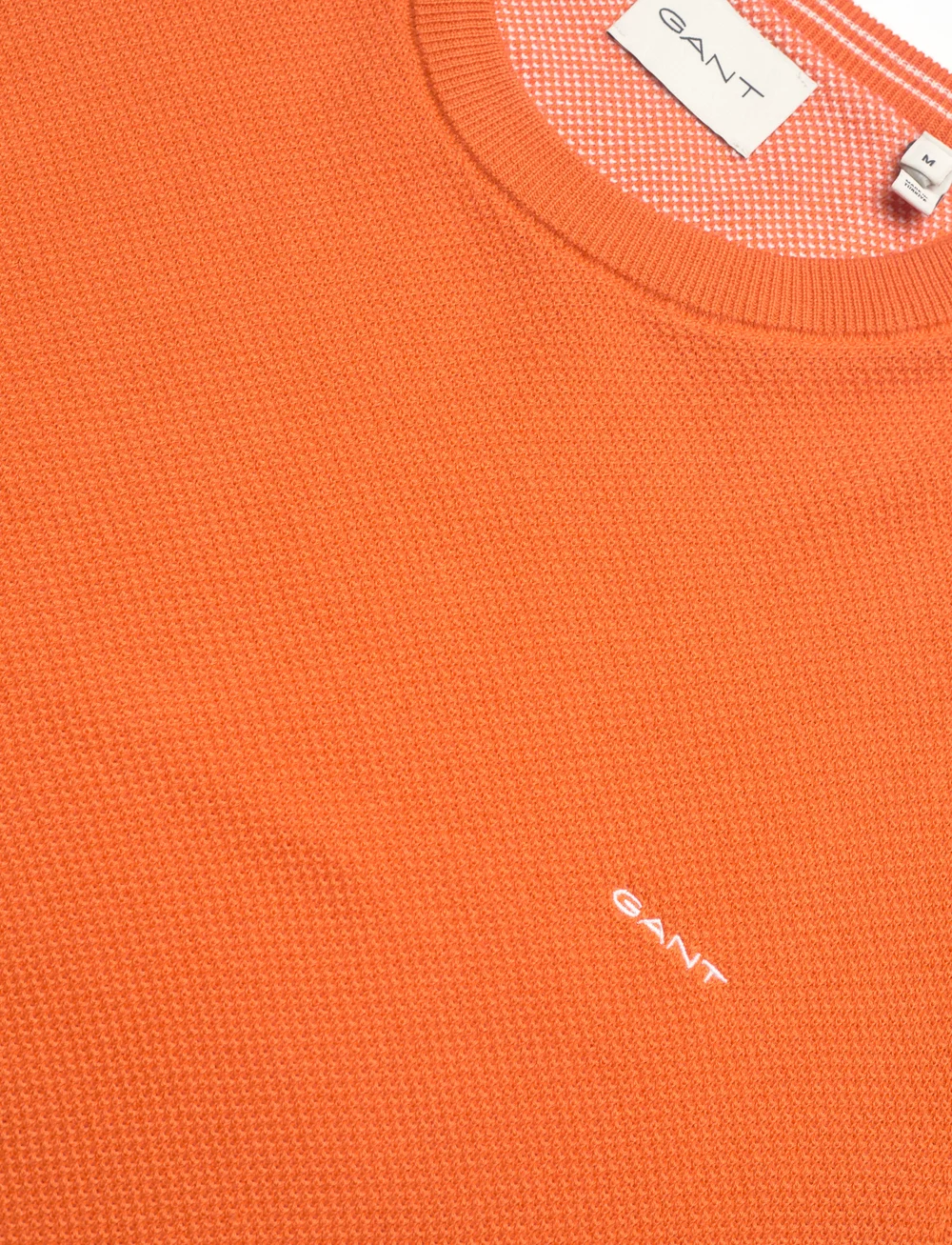 GANT - COTTON PIQUE C-NECK - Ümmarguse kaelusega kudumid - pearl peach - 2