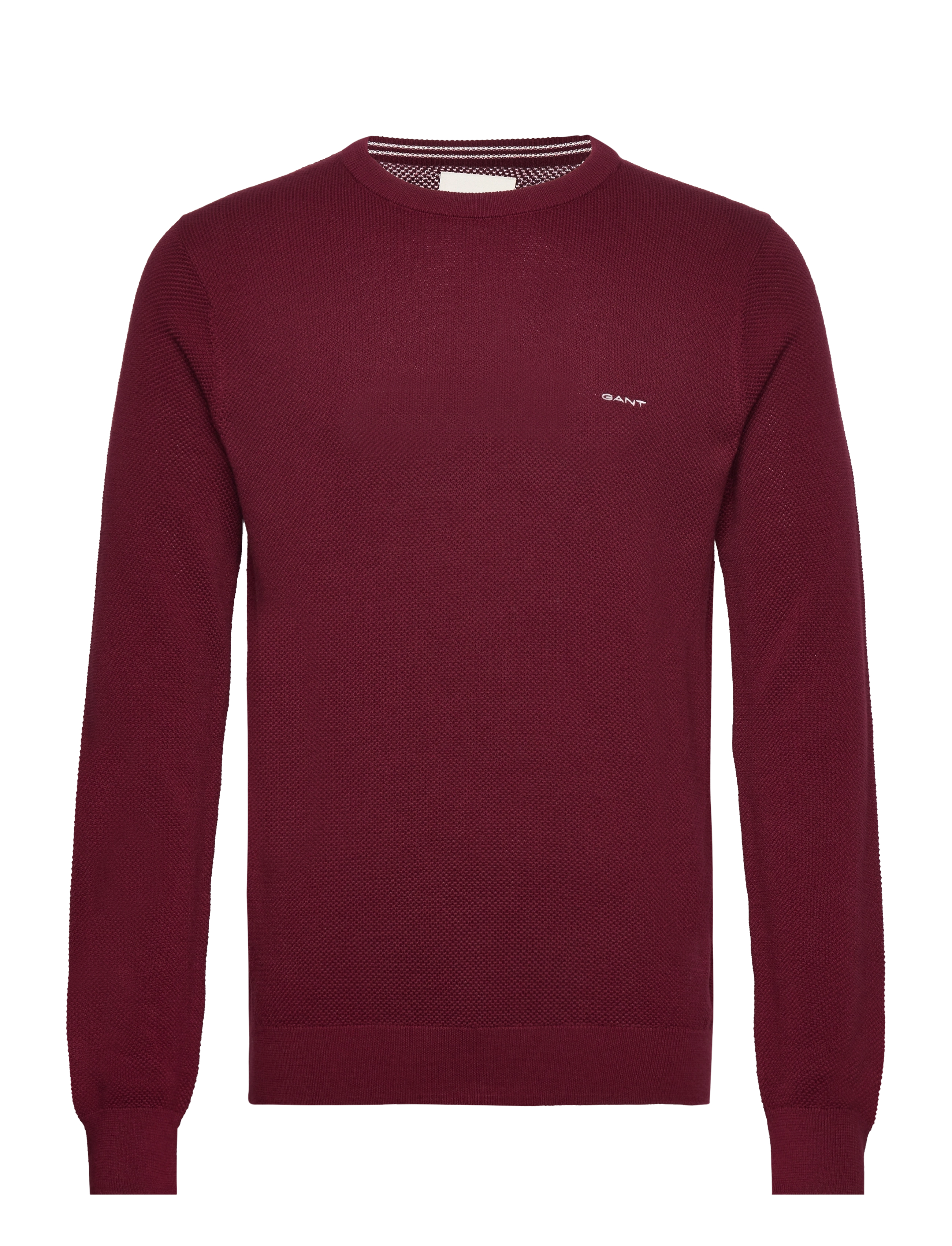 Gant - COTTON PIQUE C-NECK - basic-strickmode - plumped red - 1