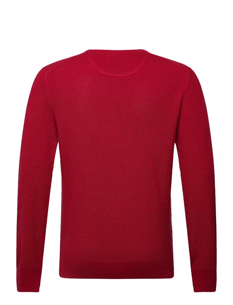 GANT - COTTON PIQUE C-NECK - round necks - ruby red - 1