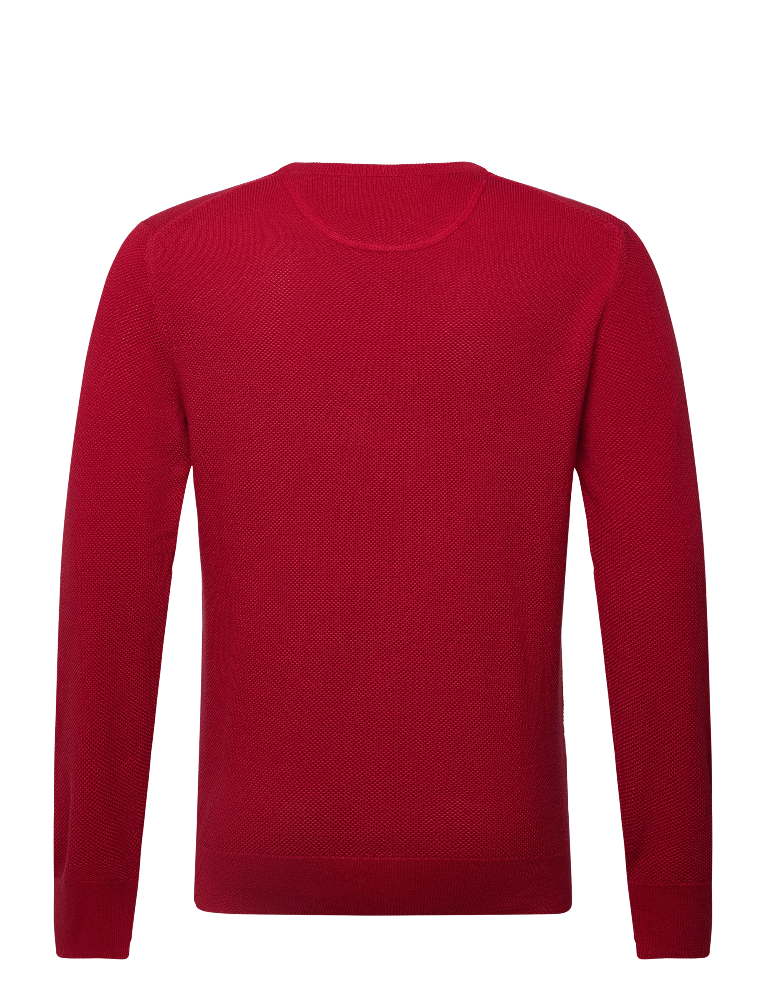 Gant - COTTON PIQUE C-NECK - rund hals - ruby red - 1