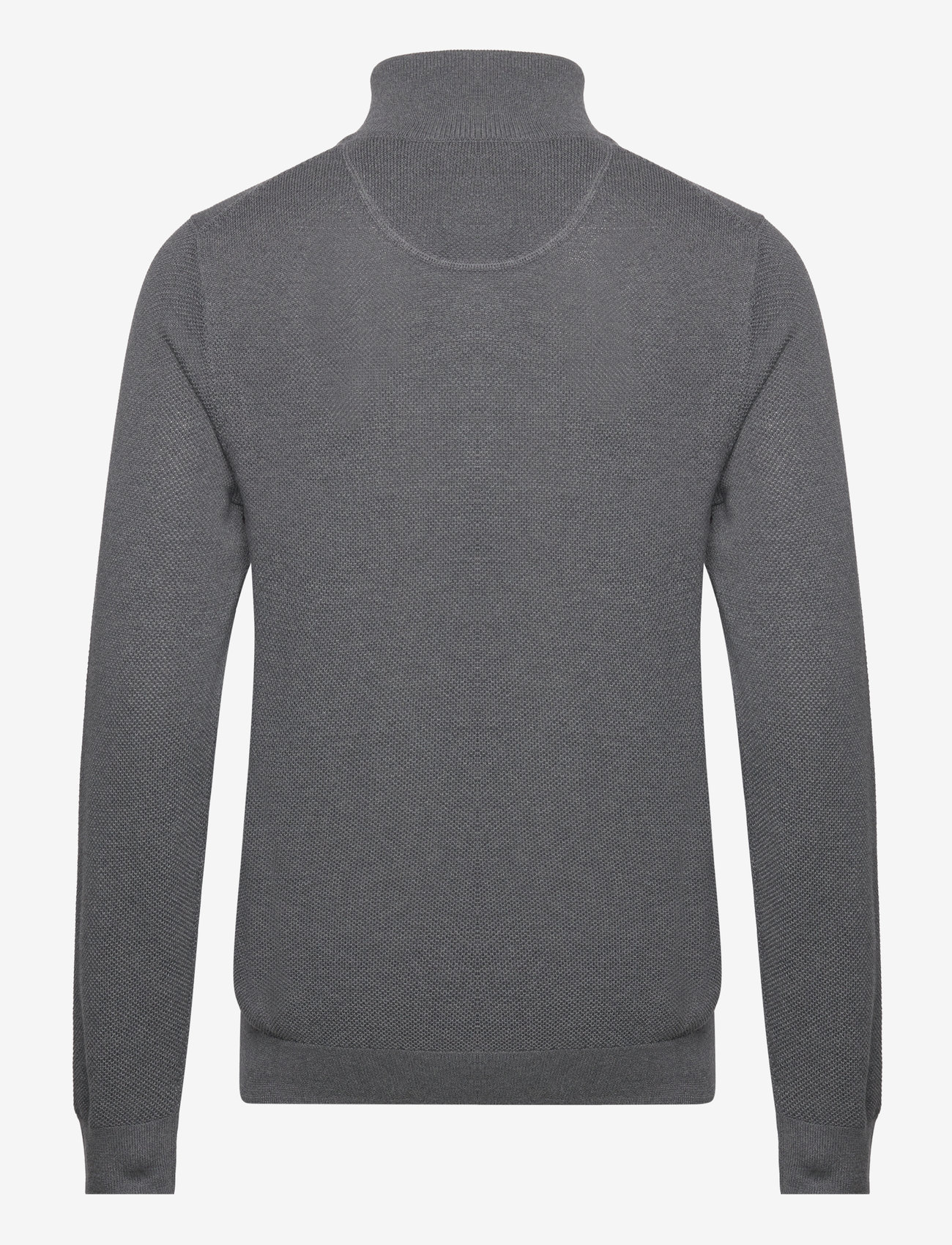 Gant - COTTON PIQUE HALF ZIP - pullover mit halbem reißverschluss - antracit melange - 2