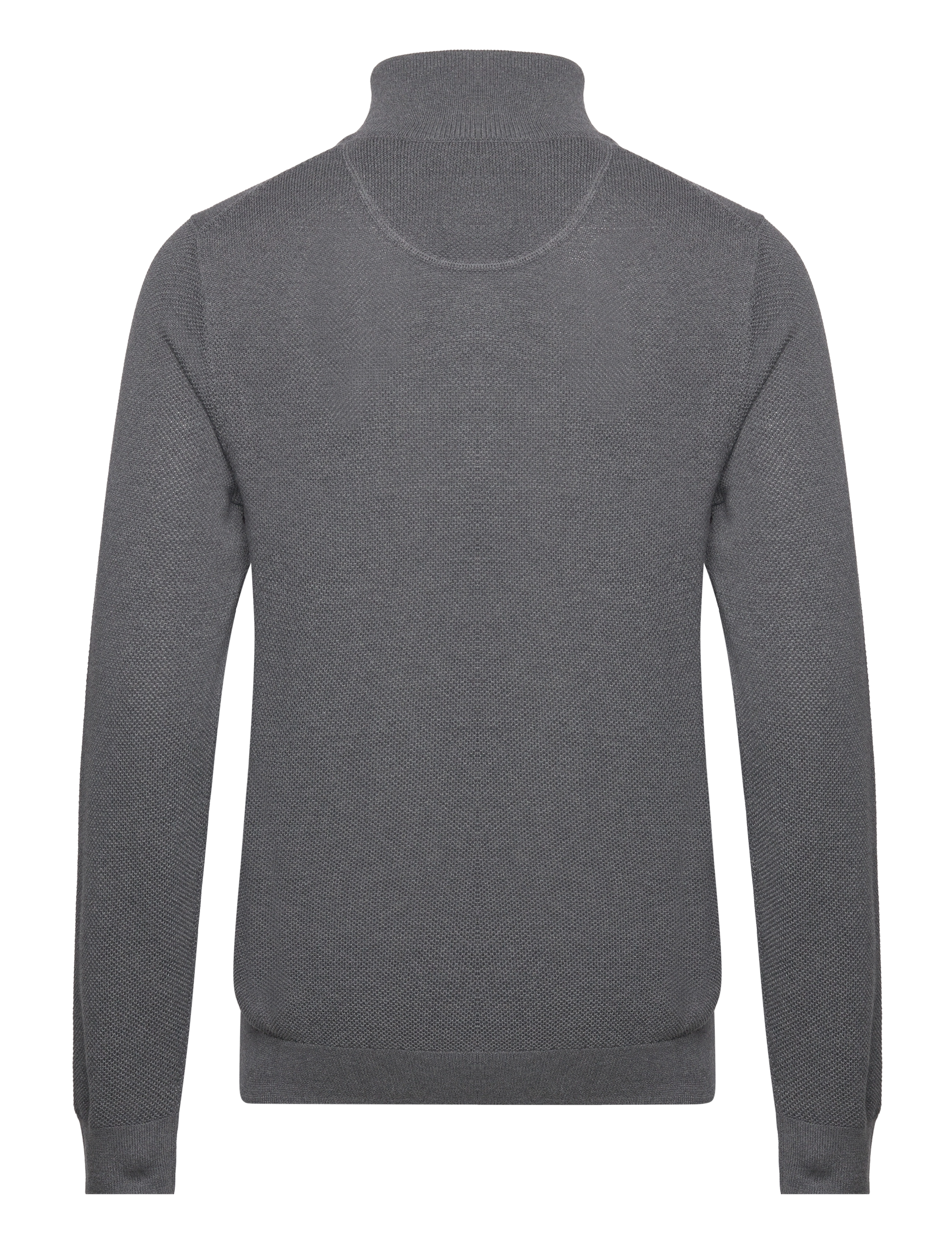 Gant - COTTON PIQUE HALF ZIP - tõmblukk-kaelusega džemprid - antracit melange - 2